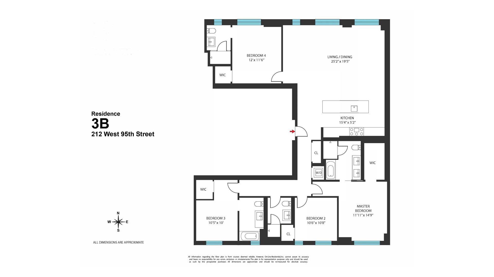 212 West 95th Street 3B Upper West Side New York NY 10025