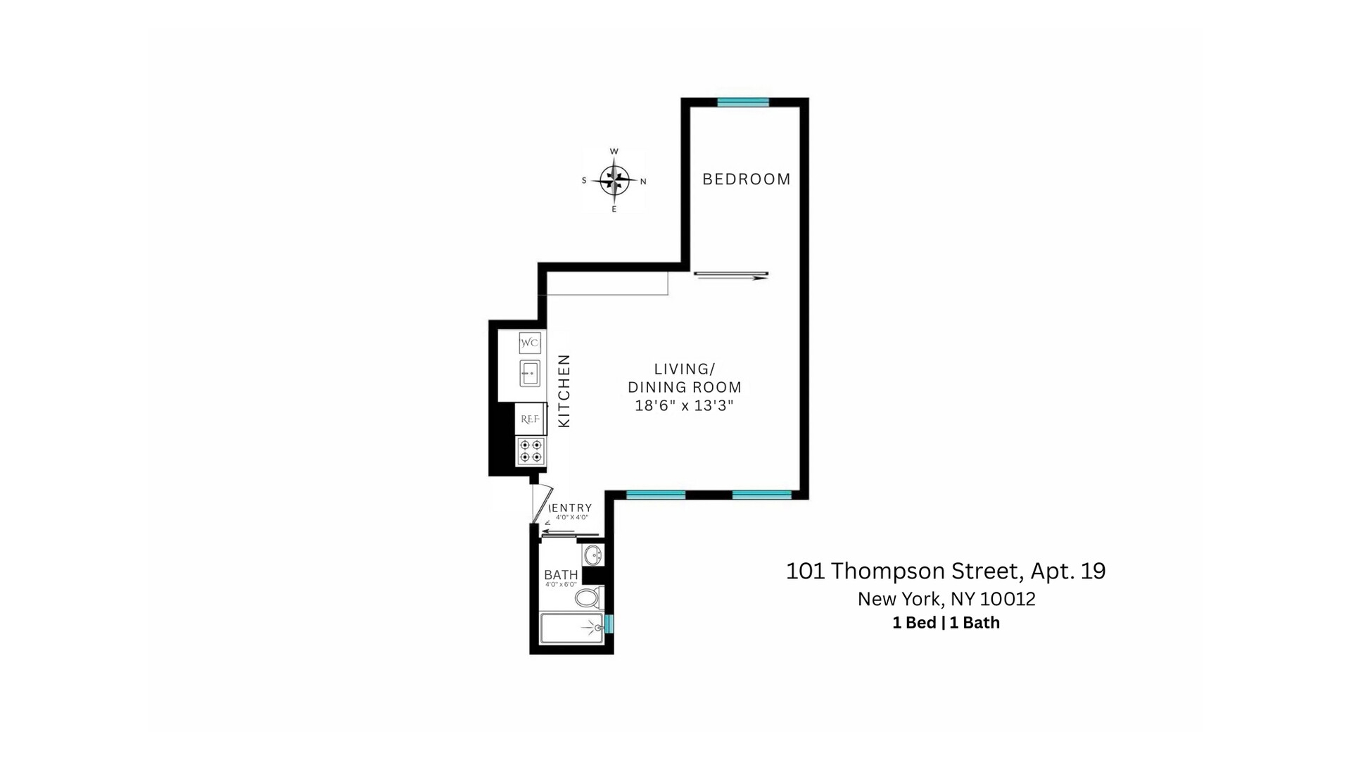 101 Thompson Street 19 Soho New York NY 10012