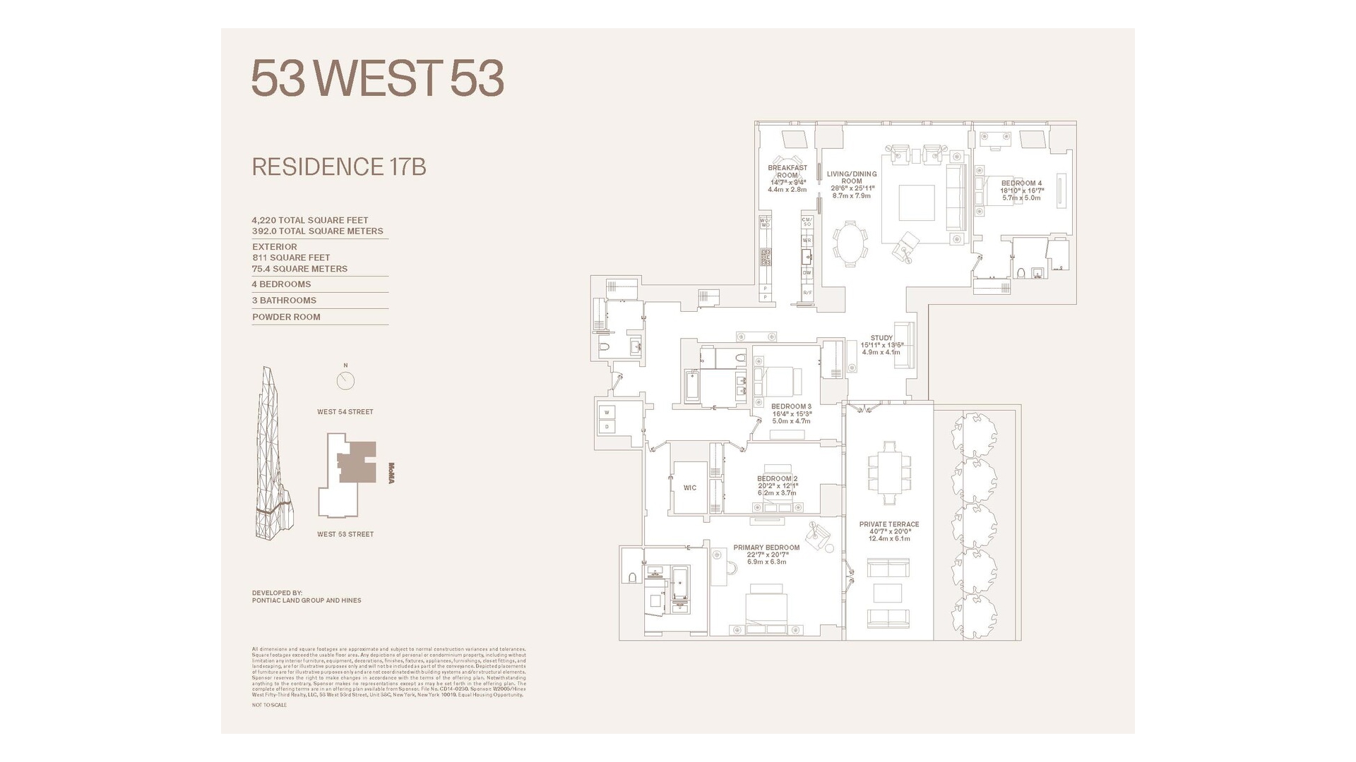 53 West 53rd Street 17B Midtown West New York NY 10019