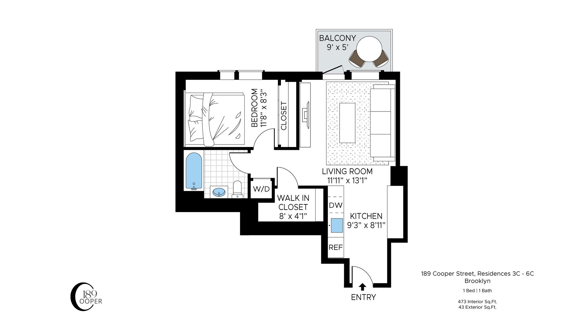 189 Cooper Street 3C Bushwick Brooklyn NY 11207