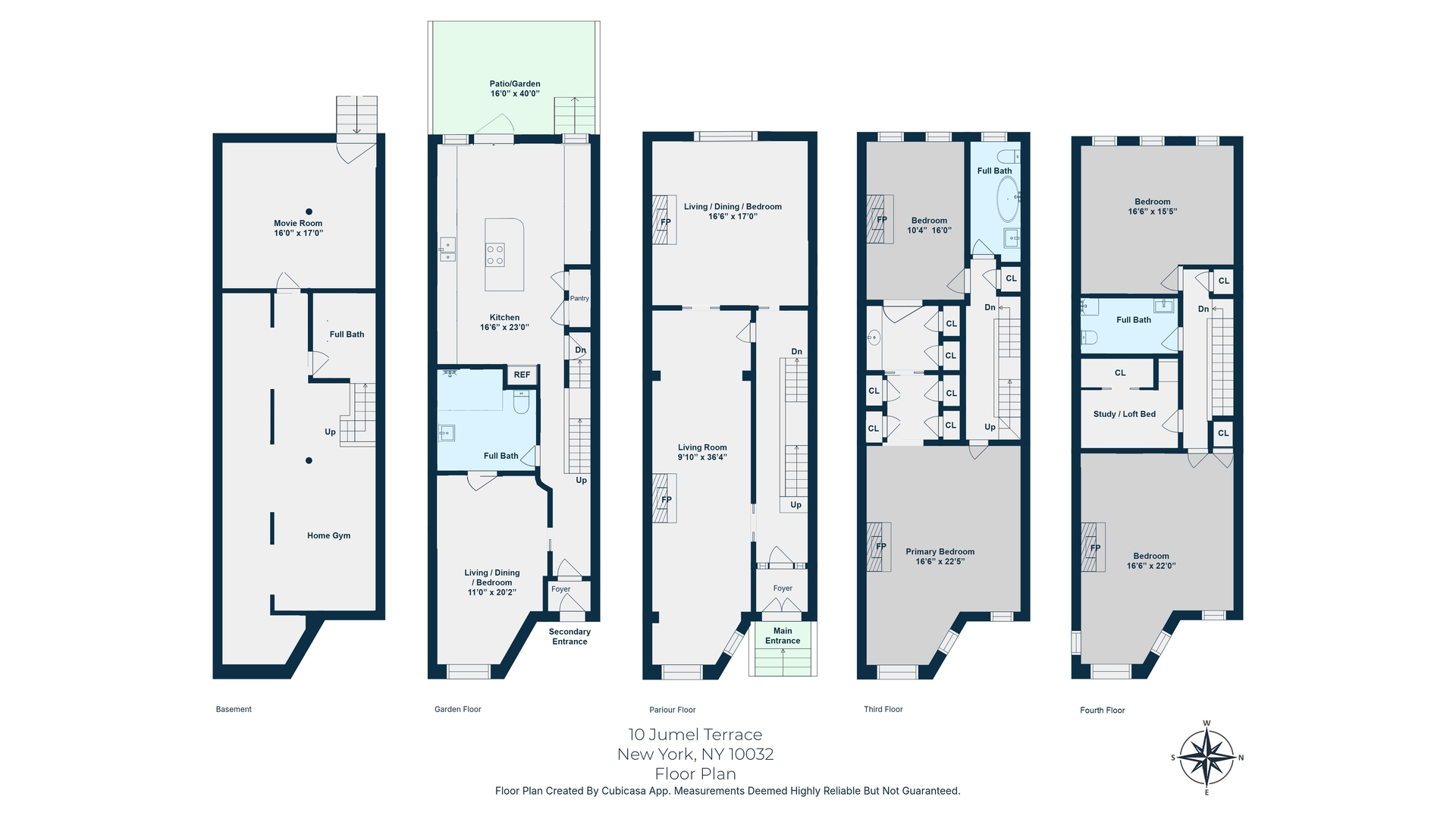 10 Jumel Terrace Washington Heights New York NY 10032