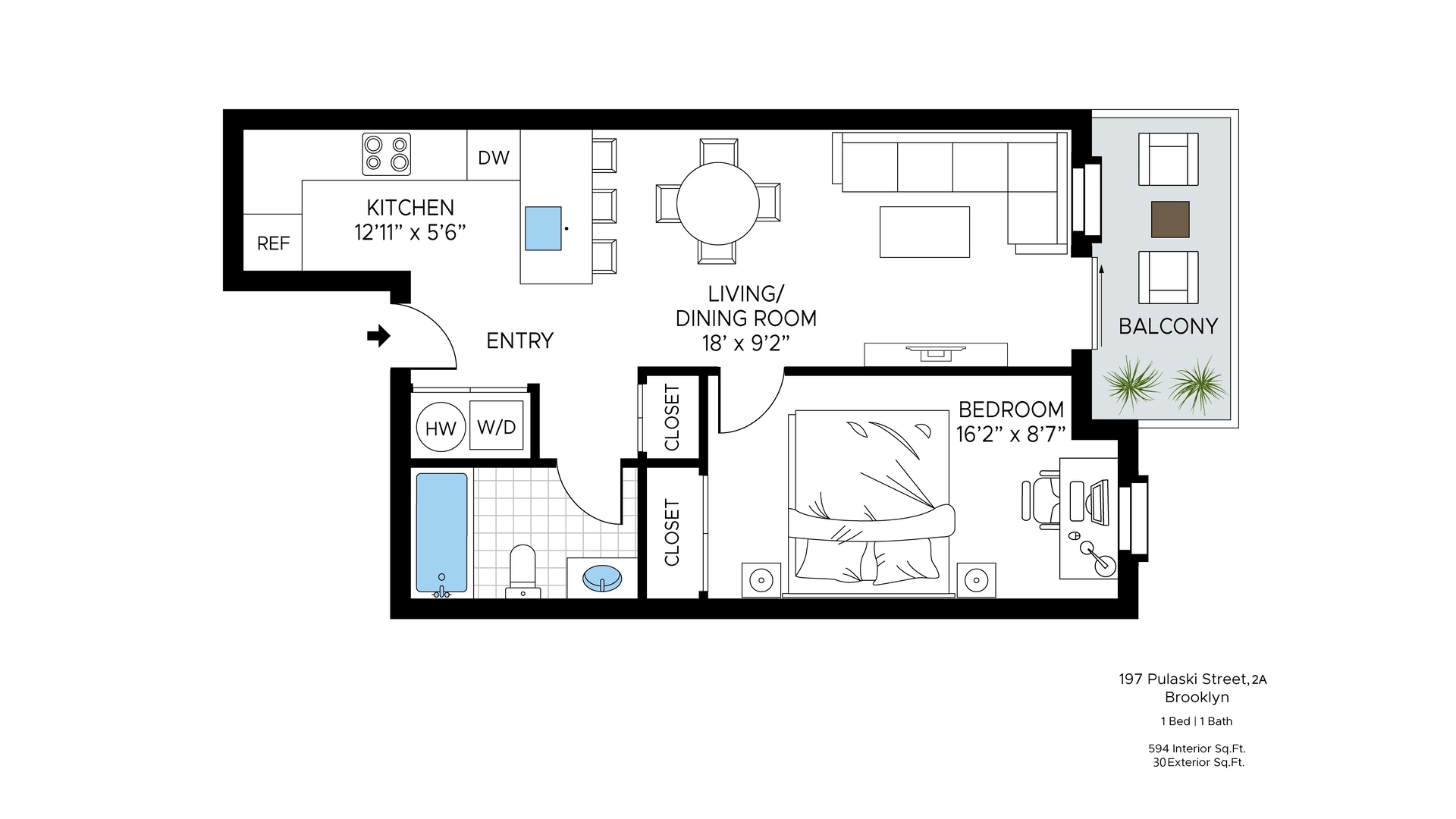 197 Pulaski Street 2A Bedford Stuyvesant Brooklyn NY 11206