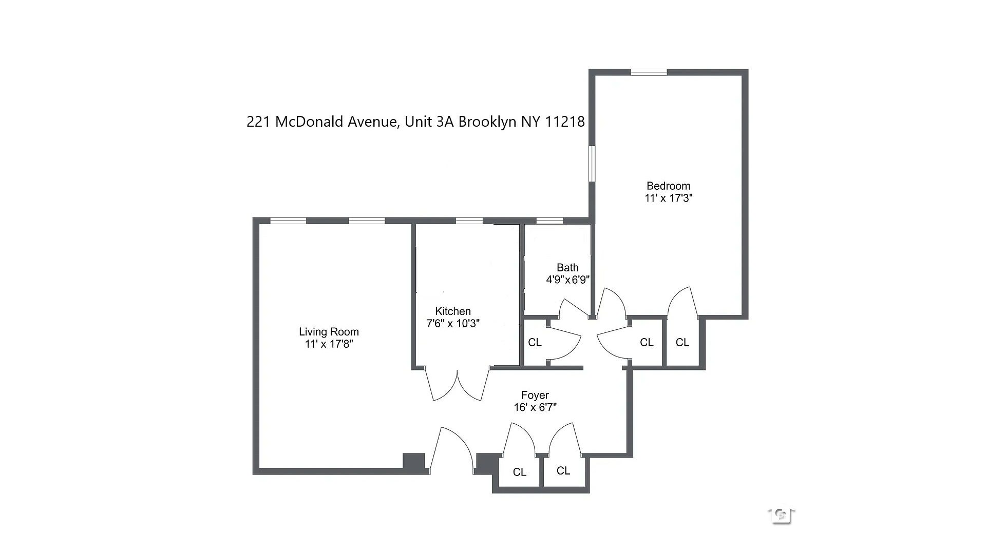 221 McDonald Avenue 3A Windsor Terrace Brooklyn NY 11218