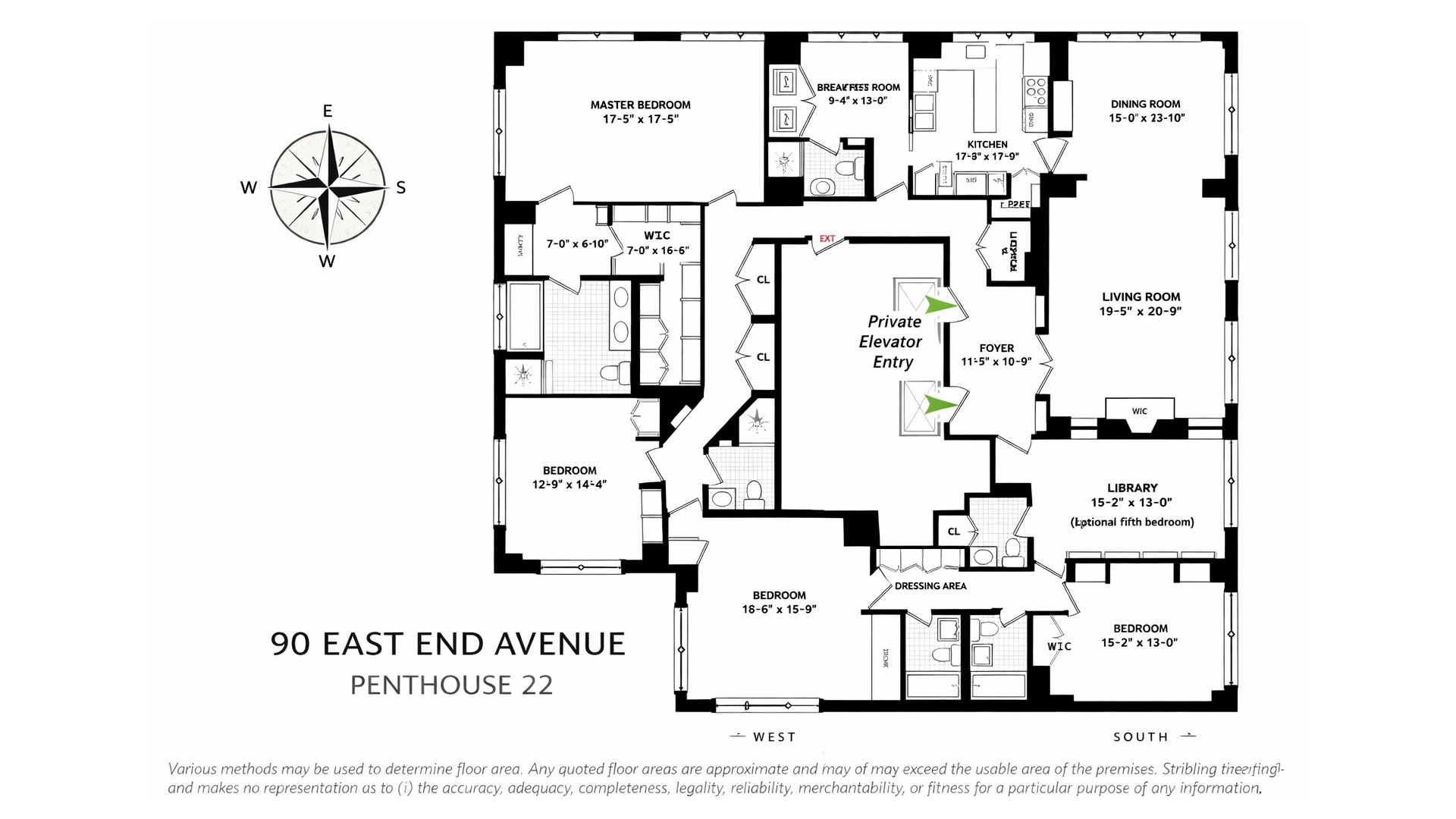 90 East End Avenue PH22 Upper East Side New York NY 10028