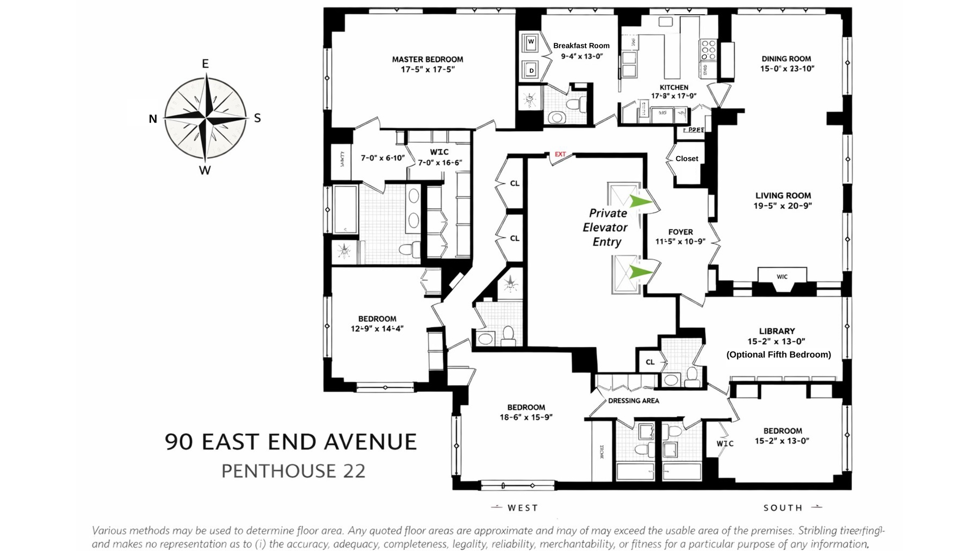 90 East End Avenue PH22 Upper East Side New York NY 10028