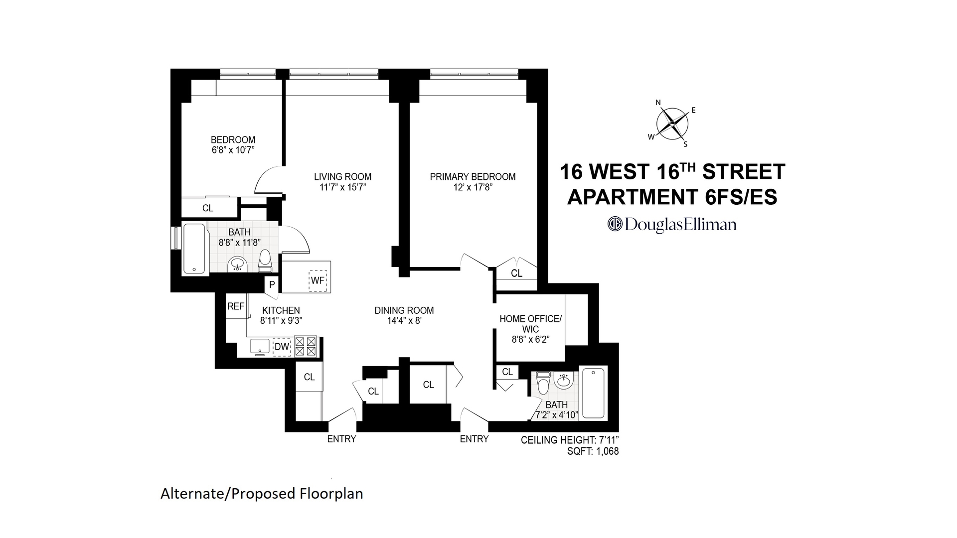 16 West 16th Street 6EFS Flatiron District New York NY 10011