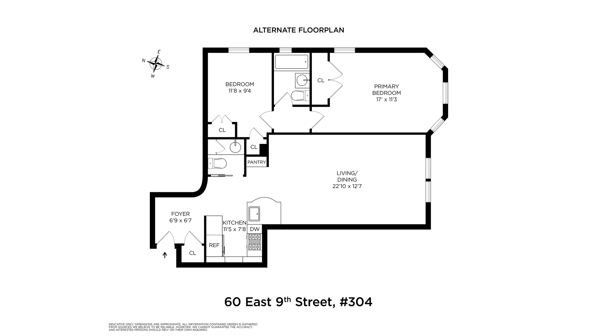 60 East 9th Street 304 Greenwich Village New York NY 10003