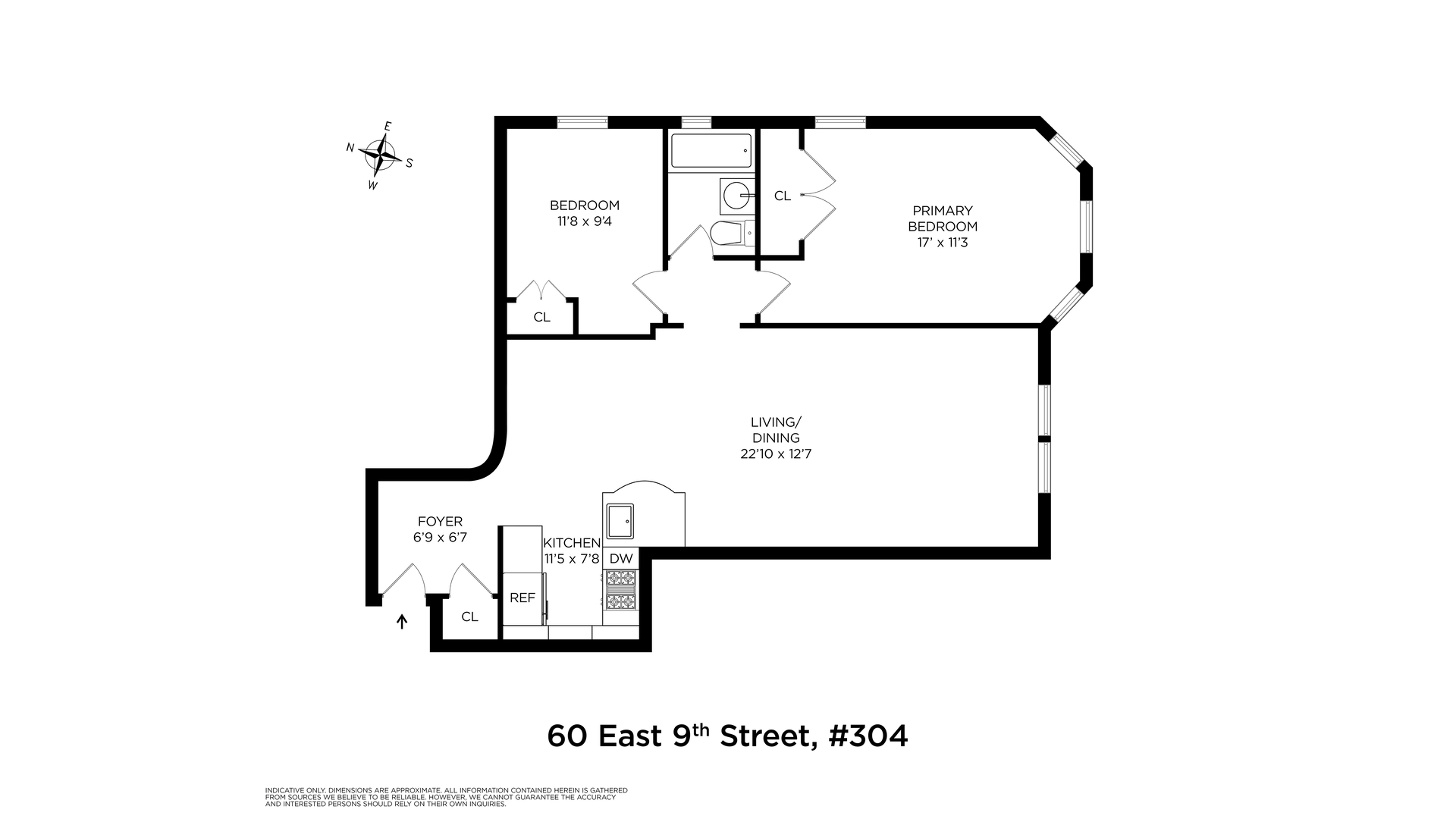 60 East 9th Street 304 Greenwich Village New York NY 10003