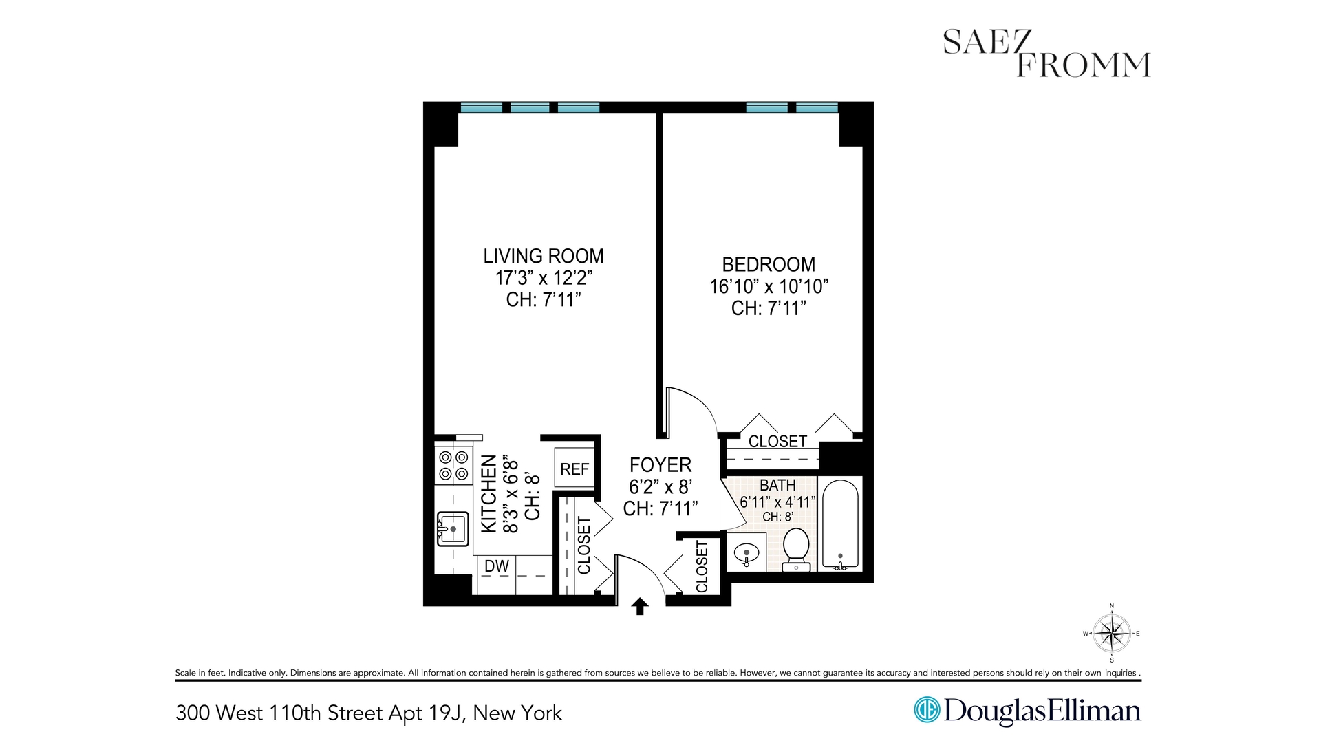 300 West 110th Street 19J Central Park West New York NY 10026