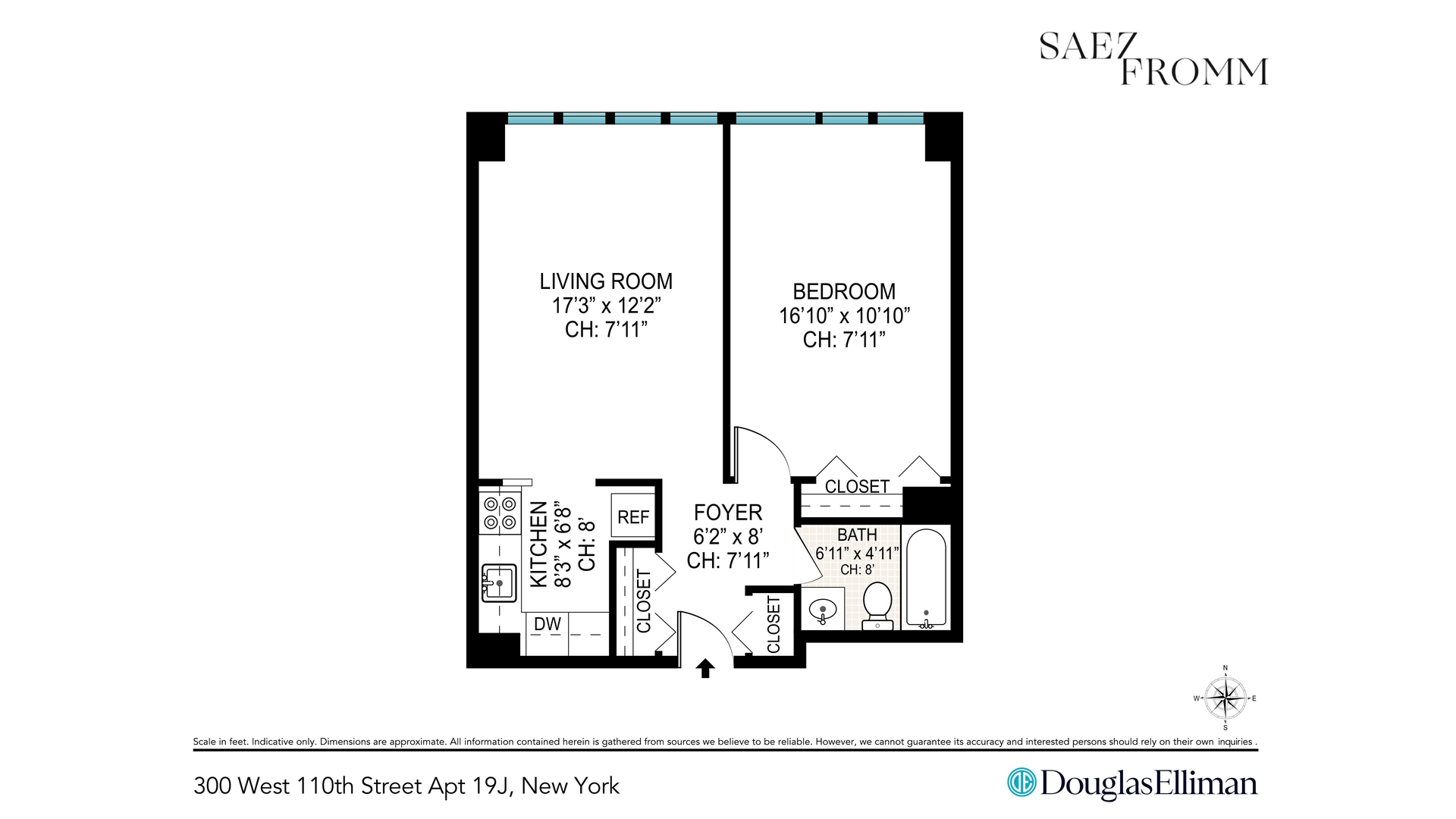 300 West 110th Street 19J Central Park West New York NY 10026