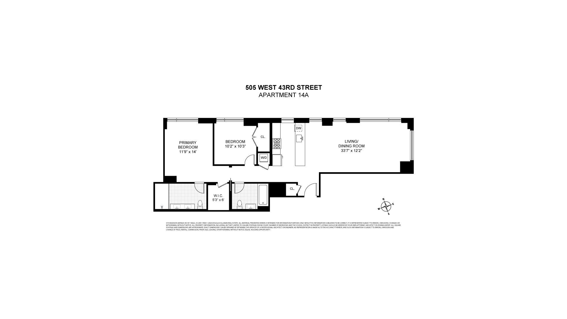 505 West 43rd Street 14A Clinton New York NY 10036