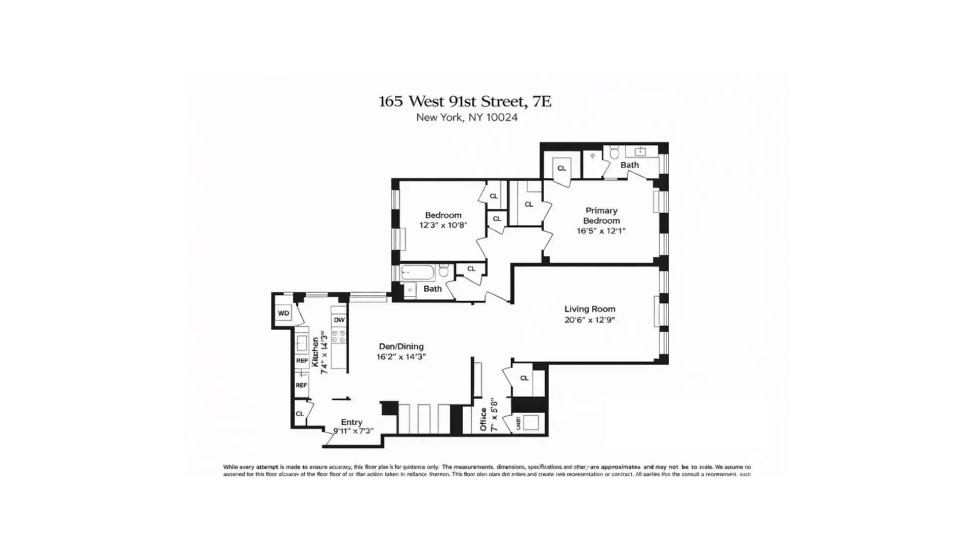 165 West 91st Street 7E Upper West Side New York NY 10024