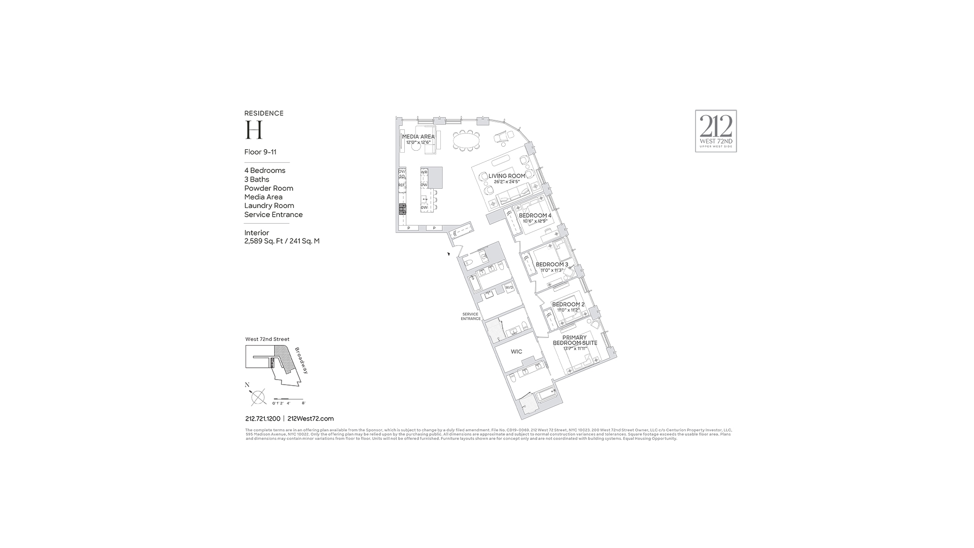 212 West 72nd Street 10H Lincoln Square New York NY 10023