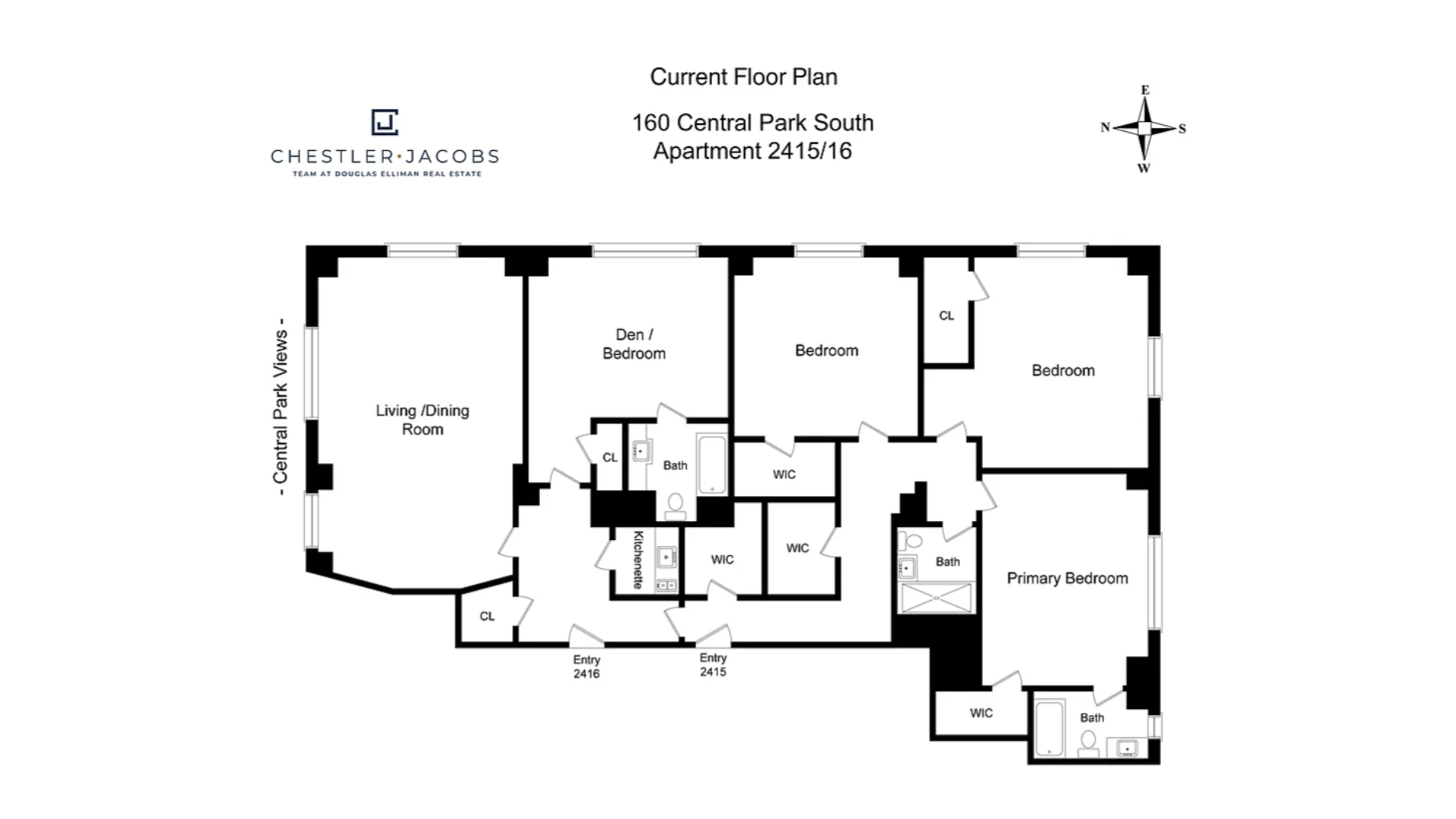 160 Central Park South 2415/16 Central Park South New York NY 10019