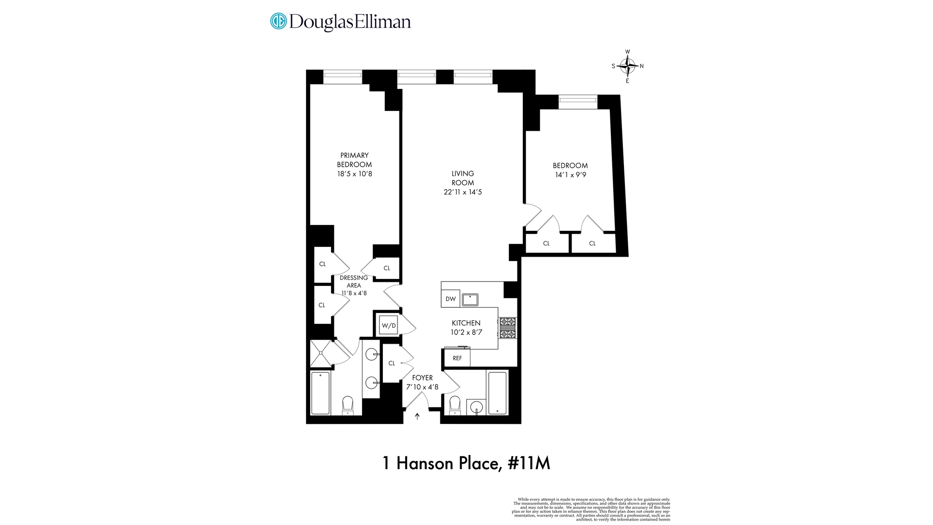 1 Hanson Place 11M Fort Greene Brooklyn NY 11217