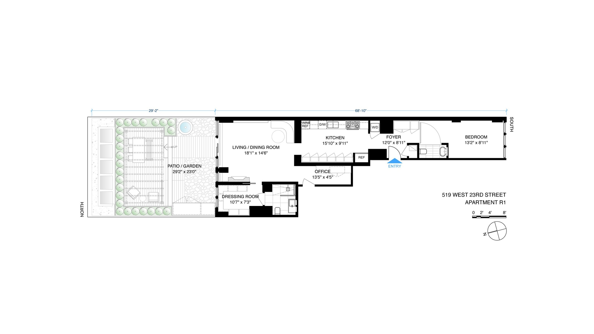 519 West 23rd Street GARDEN Chelsea New York NY 10011