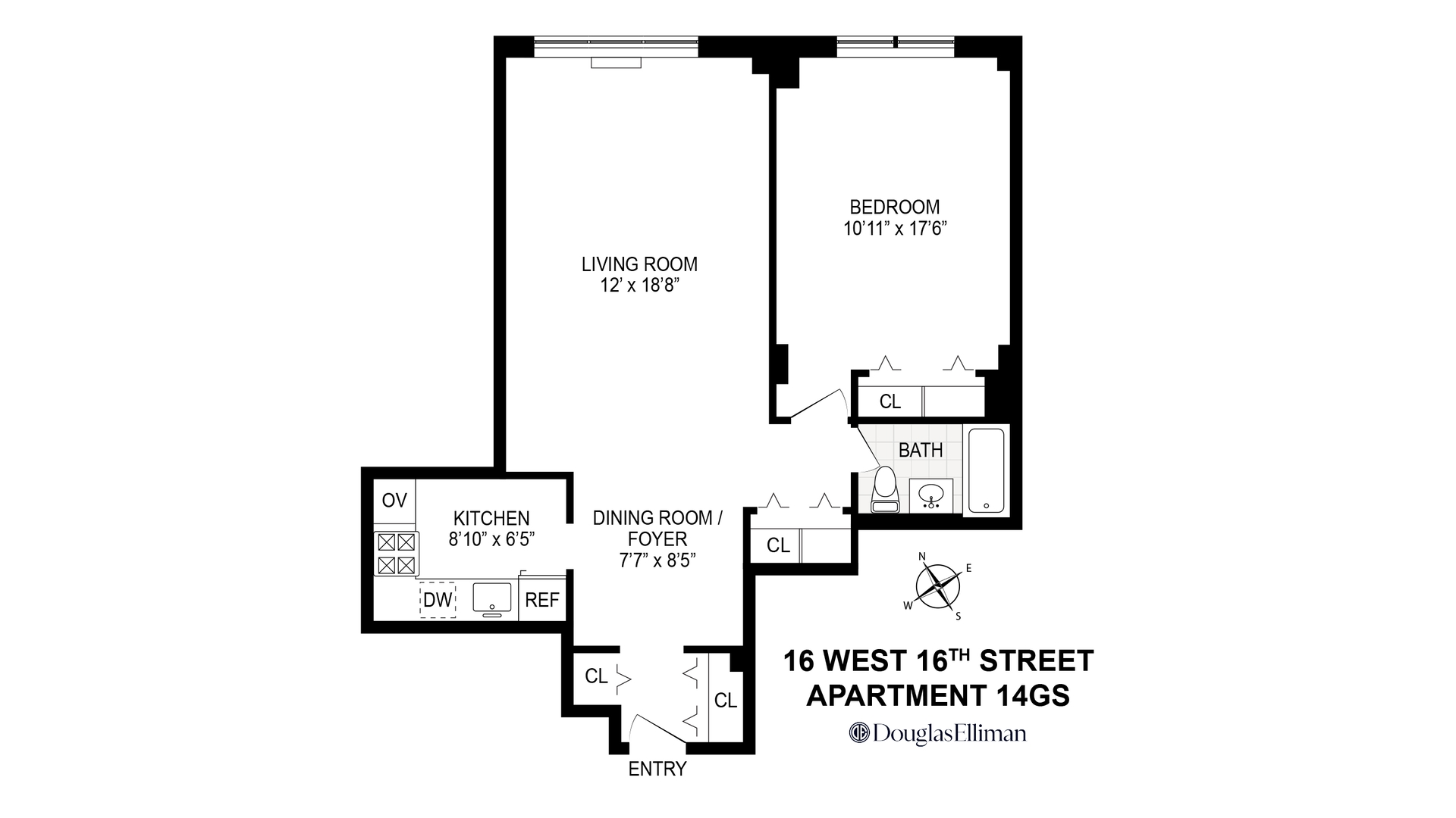 16 West 16th Street 14GS Flatiron District New York NY 10011