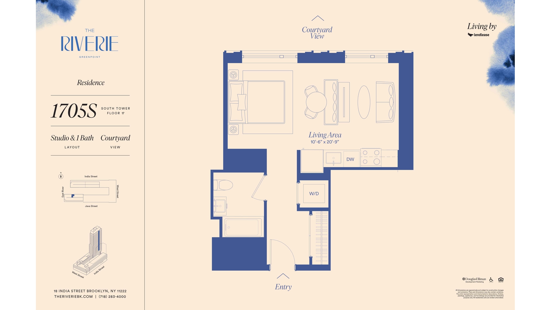 18 India Street 1705S Greenpoint Brooklyn NY 11222
