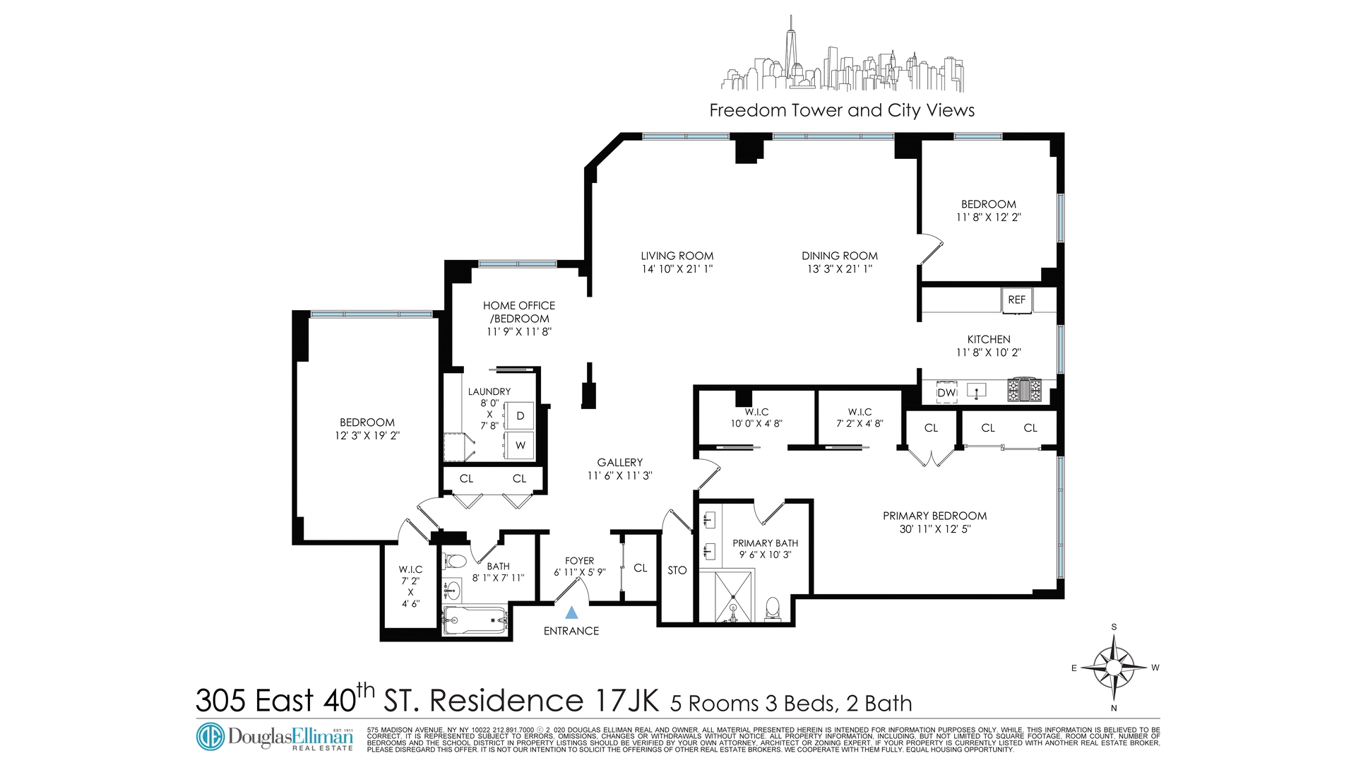 305 East 40th Street 17JK Tudor City New York NY 10016
