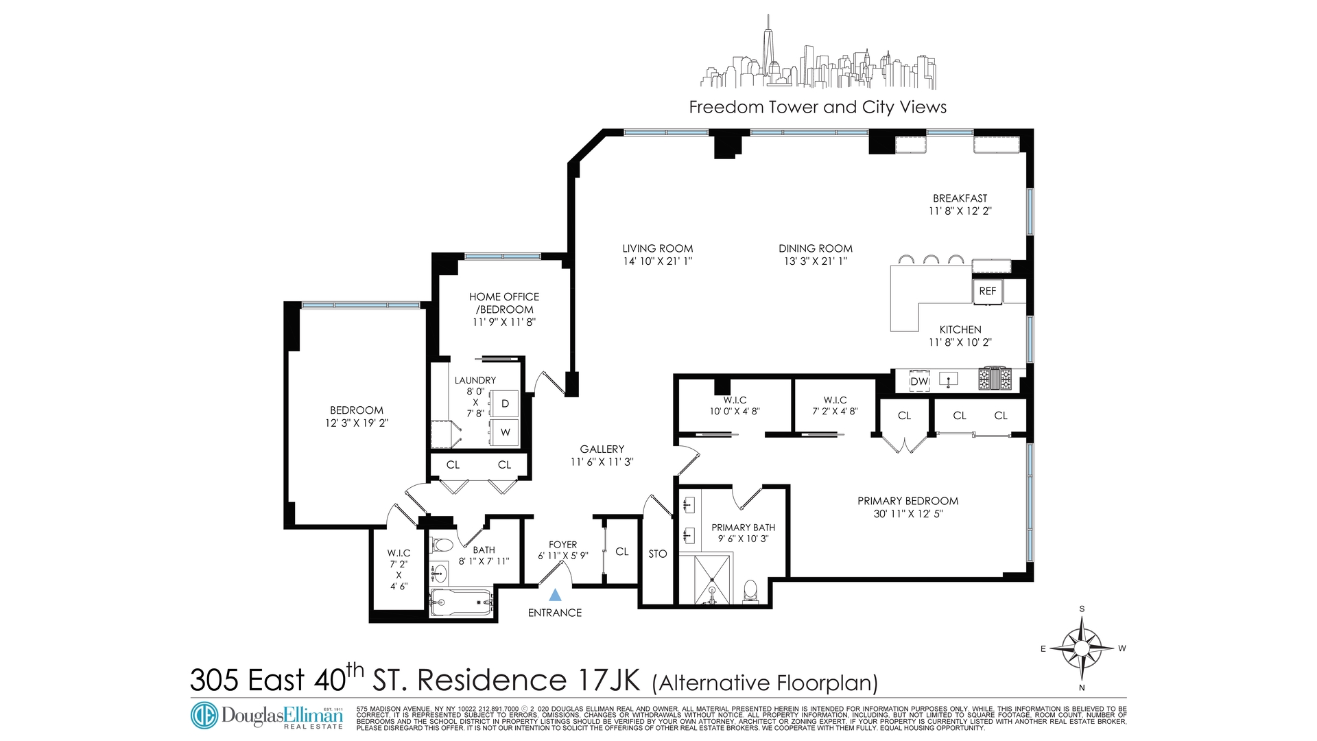 305 East 40th Street 17JK Tudor City New York NY 10016