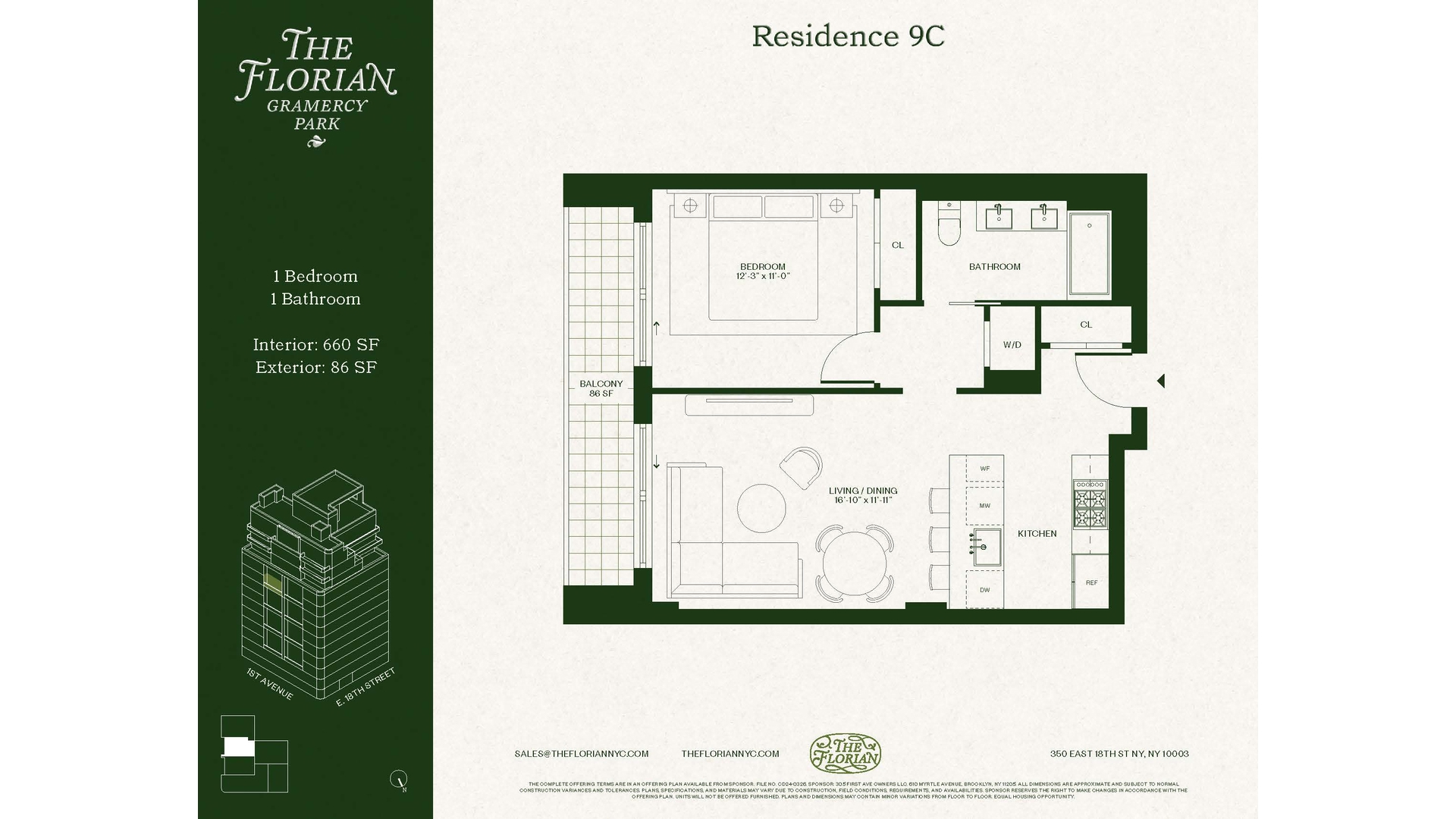 350 East 18th Street 9C Gramercy Park New York NY 10003