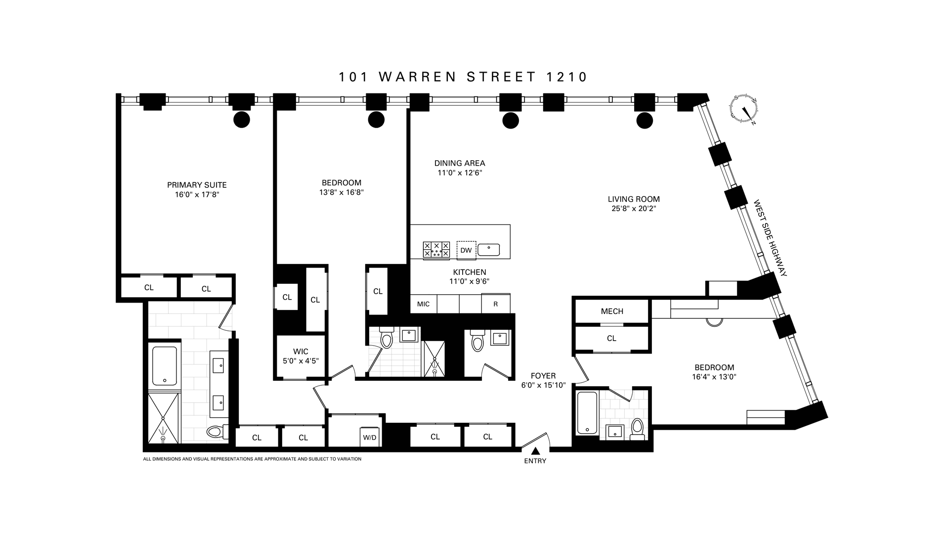 101 Warren Street 1210 Tribeca New York NY 10007