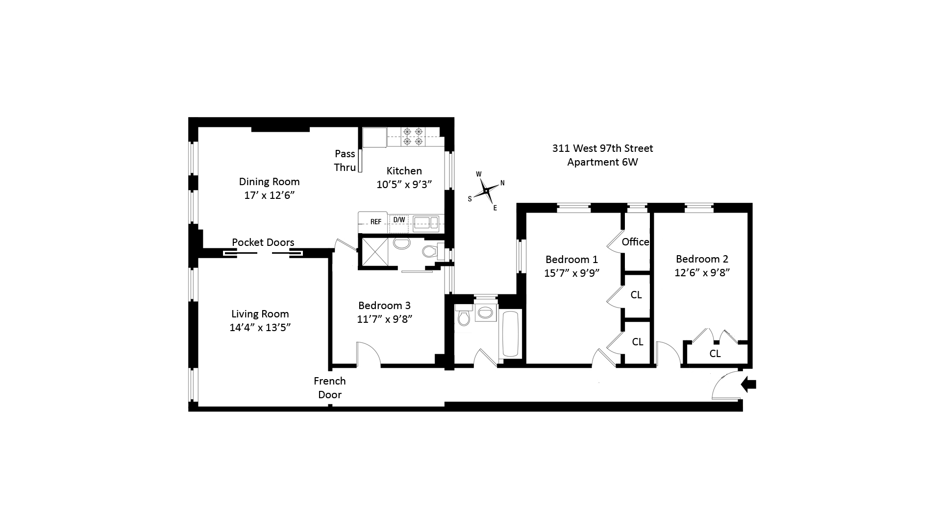 311 West 97th Street 6W Upper West Side New York NY 10025
