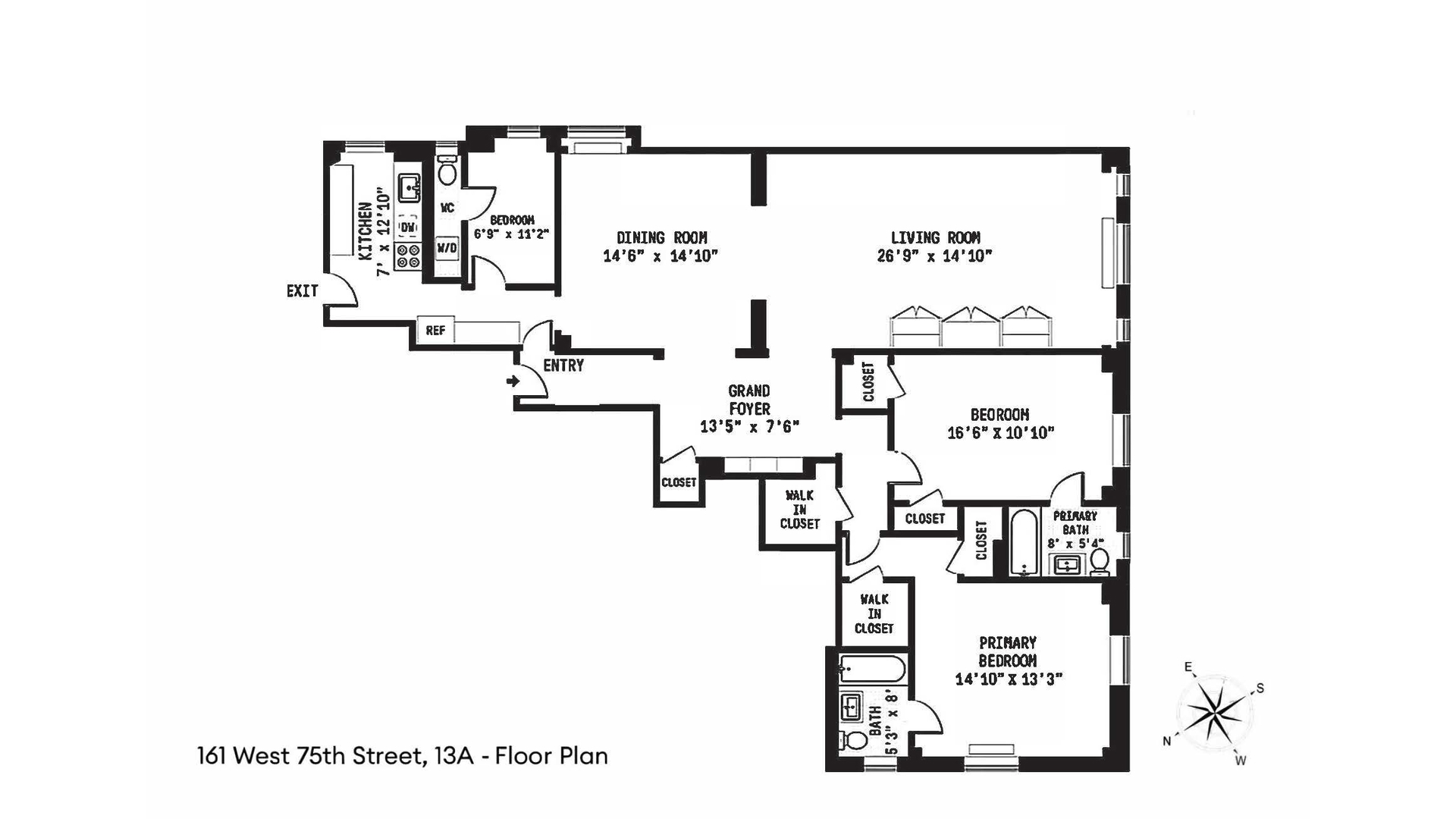 161 West 75th Street 13A Upper West Side New York NY 10023