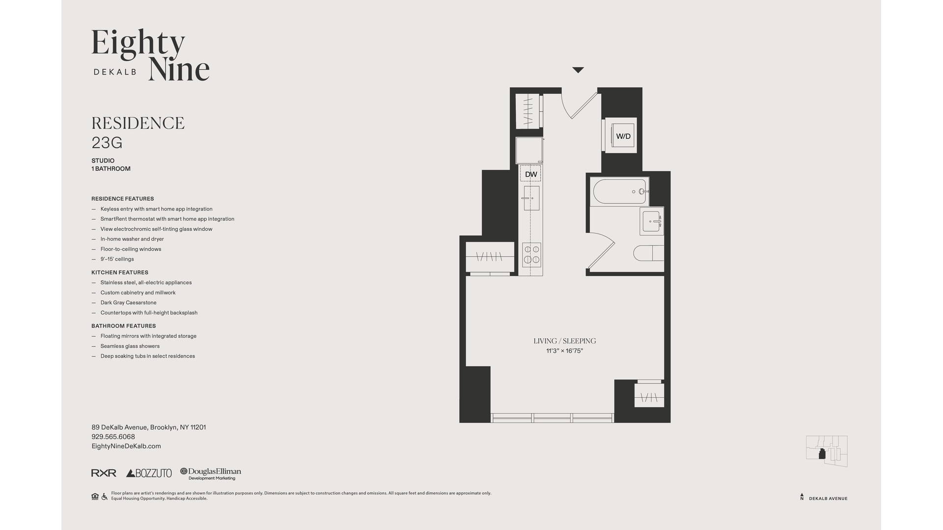 89 De Kalb Avenue 23G Fort Greene Brooklyn NY 11201