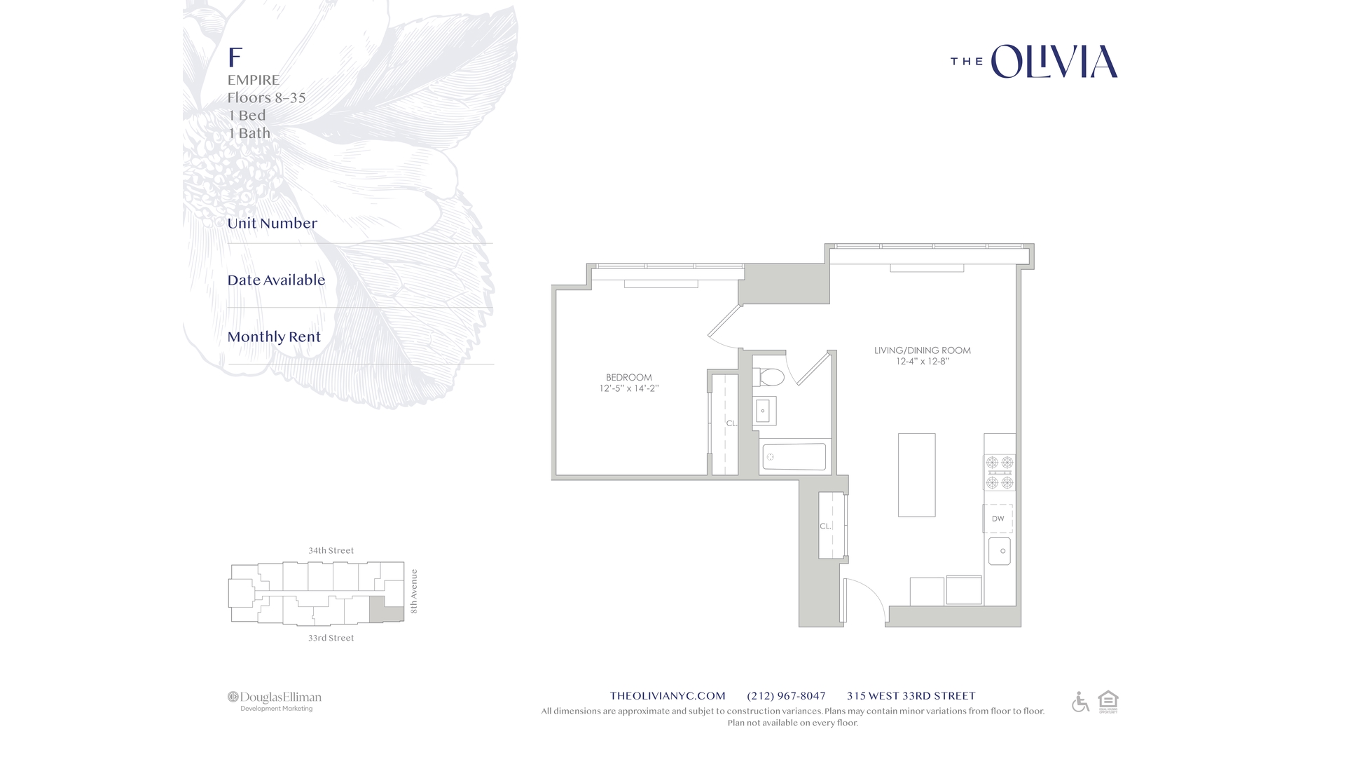 315 West 33rd Street 31F Chelsea New York NY 10001