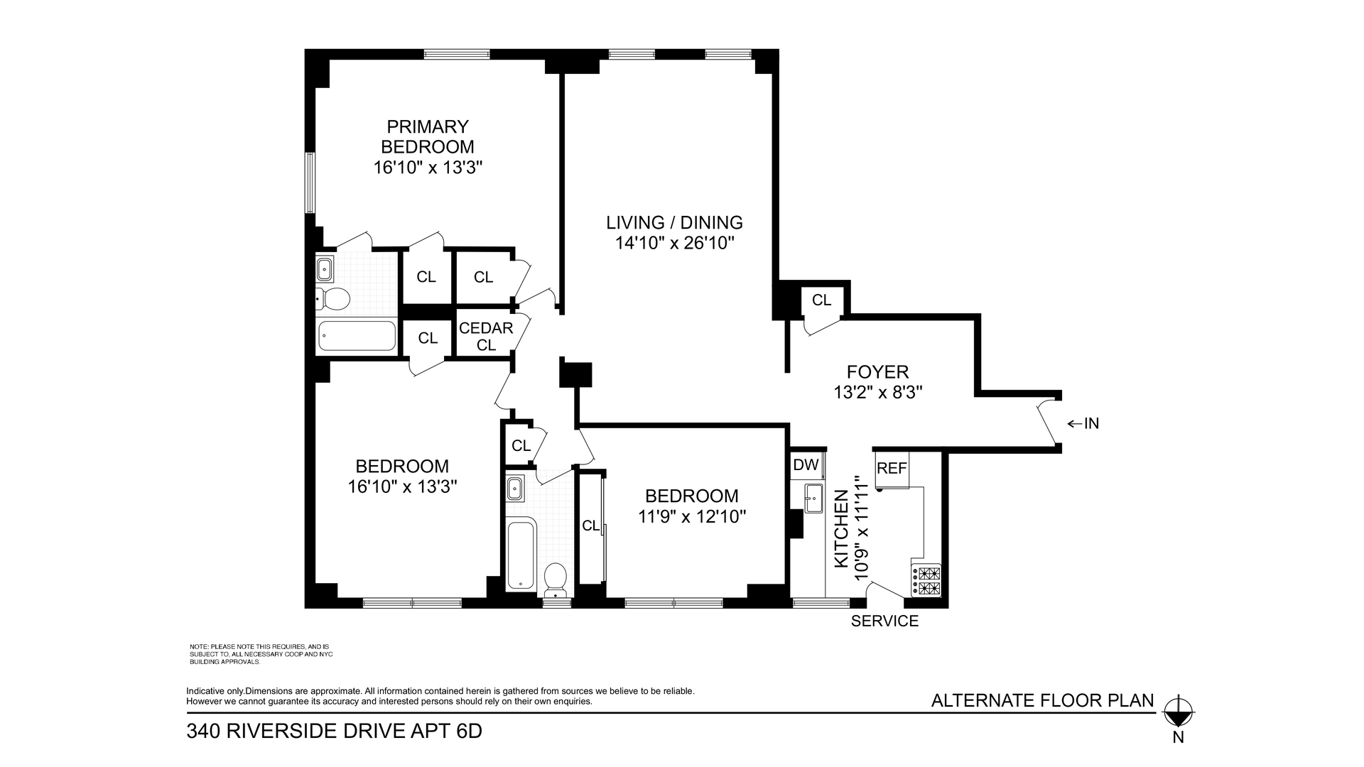 340 Riverside Drive 6D Upper West Side New York NY 10025
