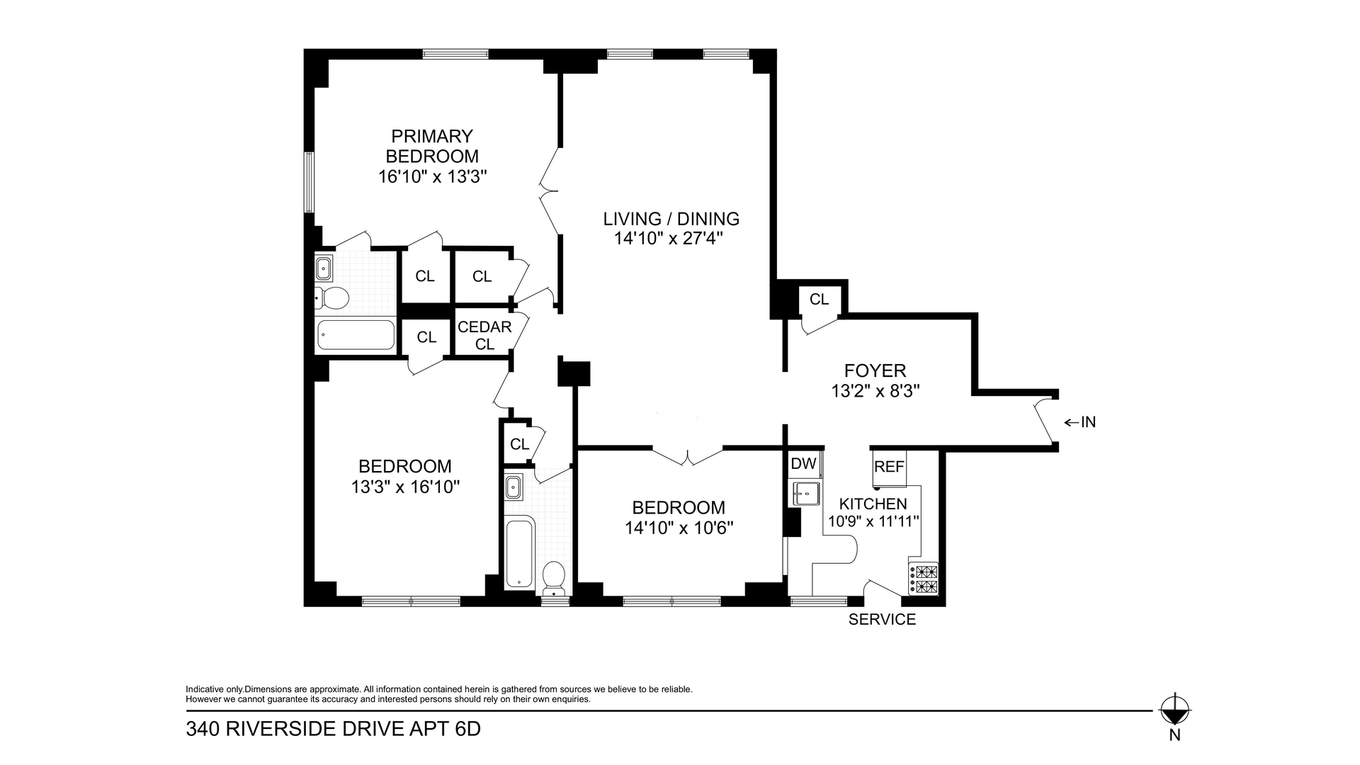 340 Riverside Drive 6D Upper West Side New York NY 10025