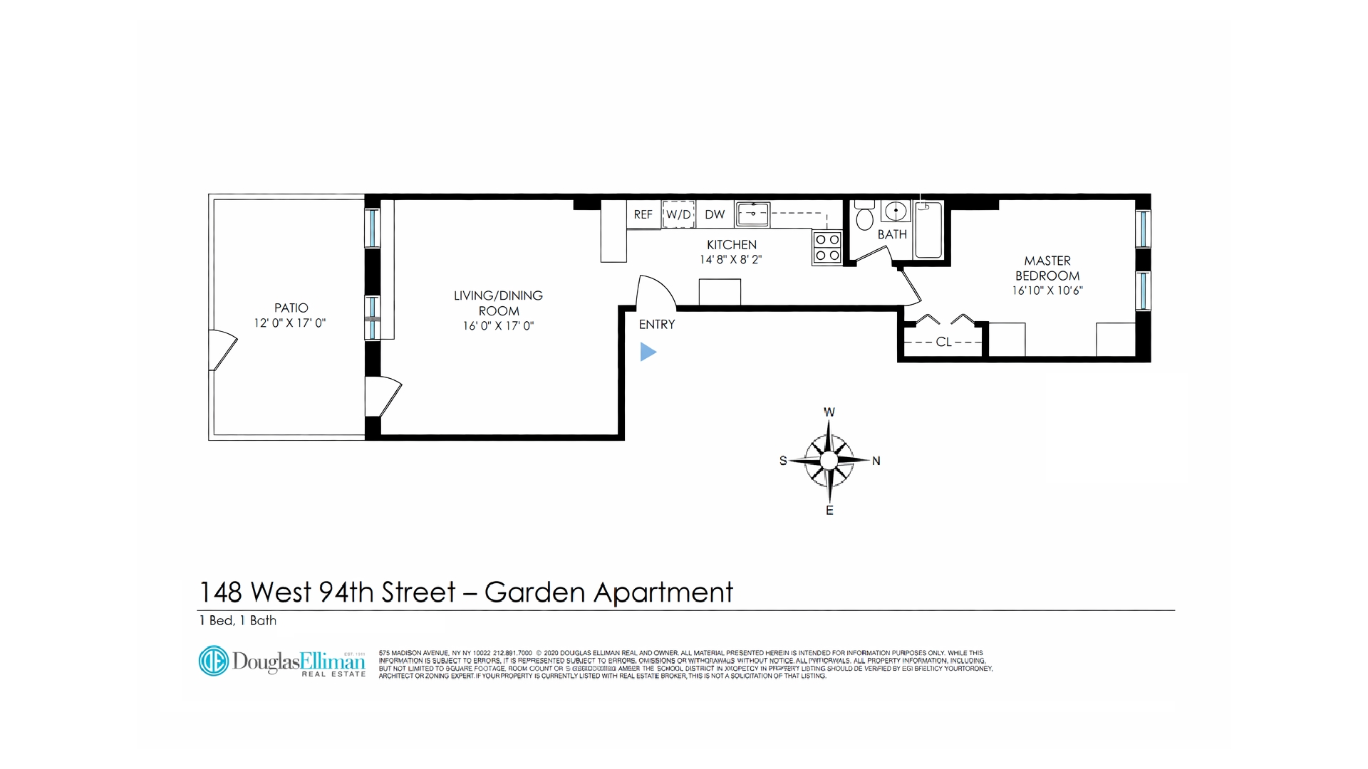 148 West 94th Street GARDEN Upper West Side New York NY 10025