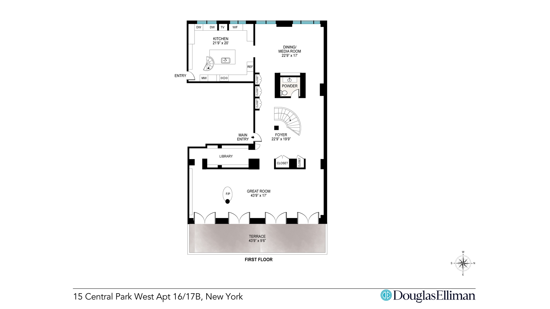 15 Central Park West 16/17B Central Park West New York NY 10023