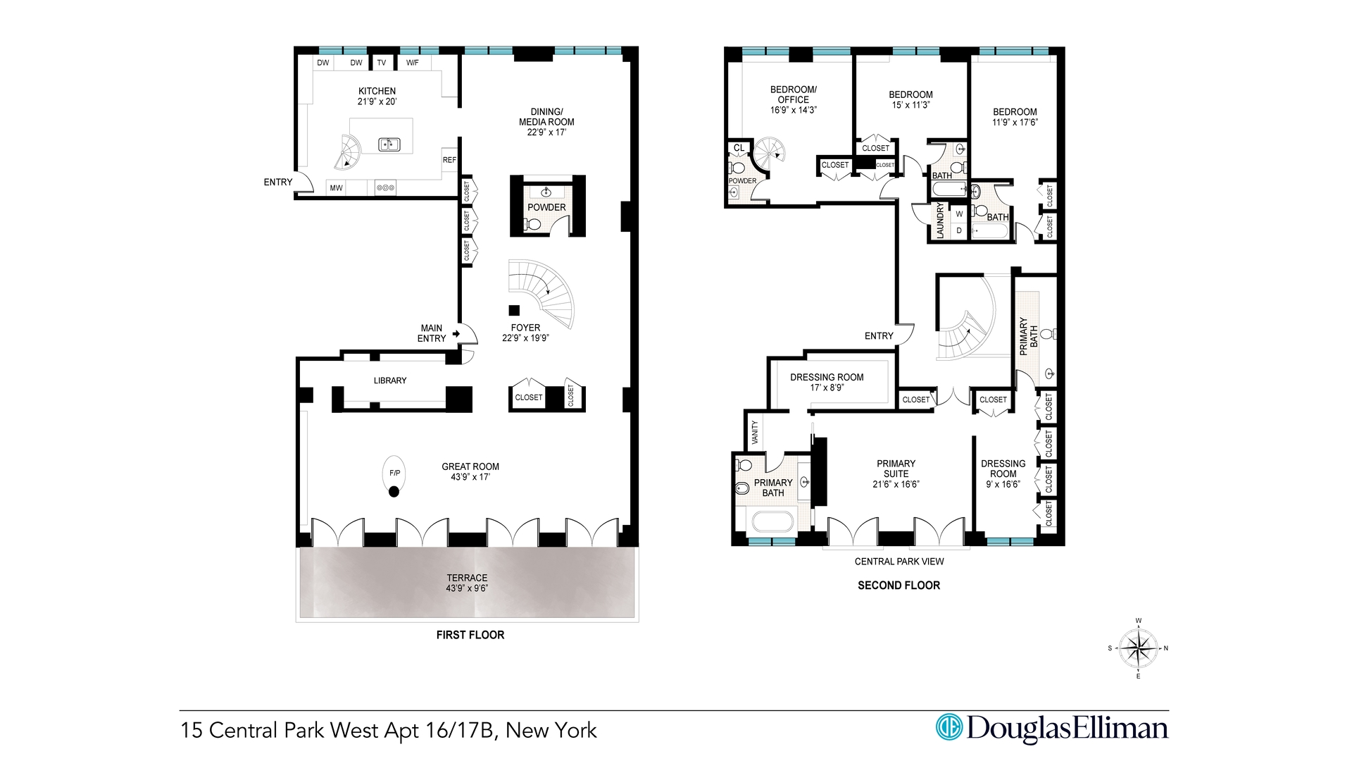 15 Central Park West 16/17B Central Park West New York NY 10023