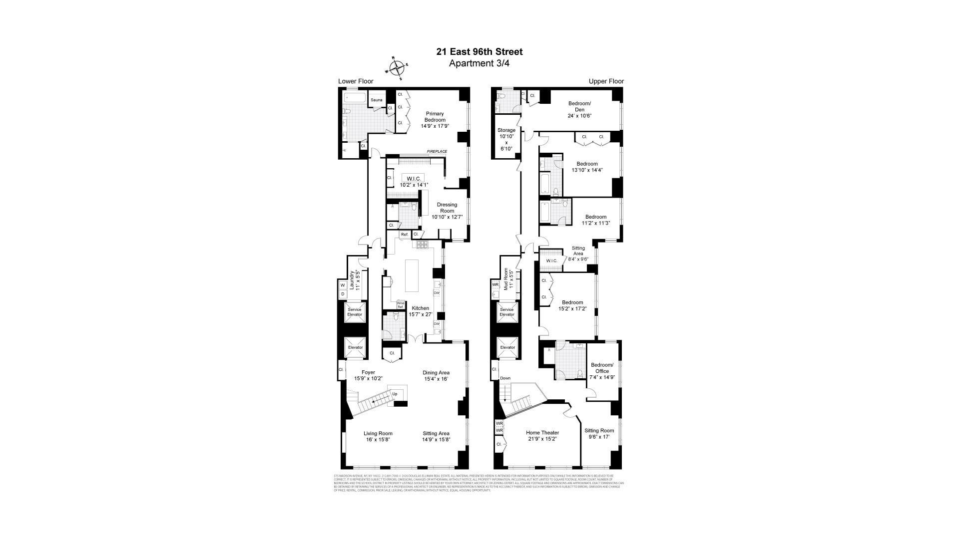 21 East 96th Street 3/4 Upper East Side New York NY 10128