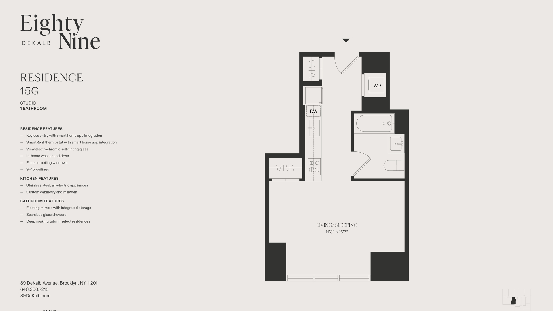 89 De Kalb Avenue 15G Fort Greene Brooklyn NY 11201