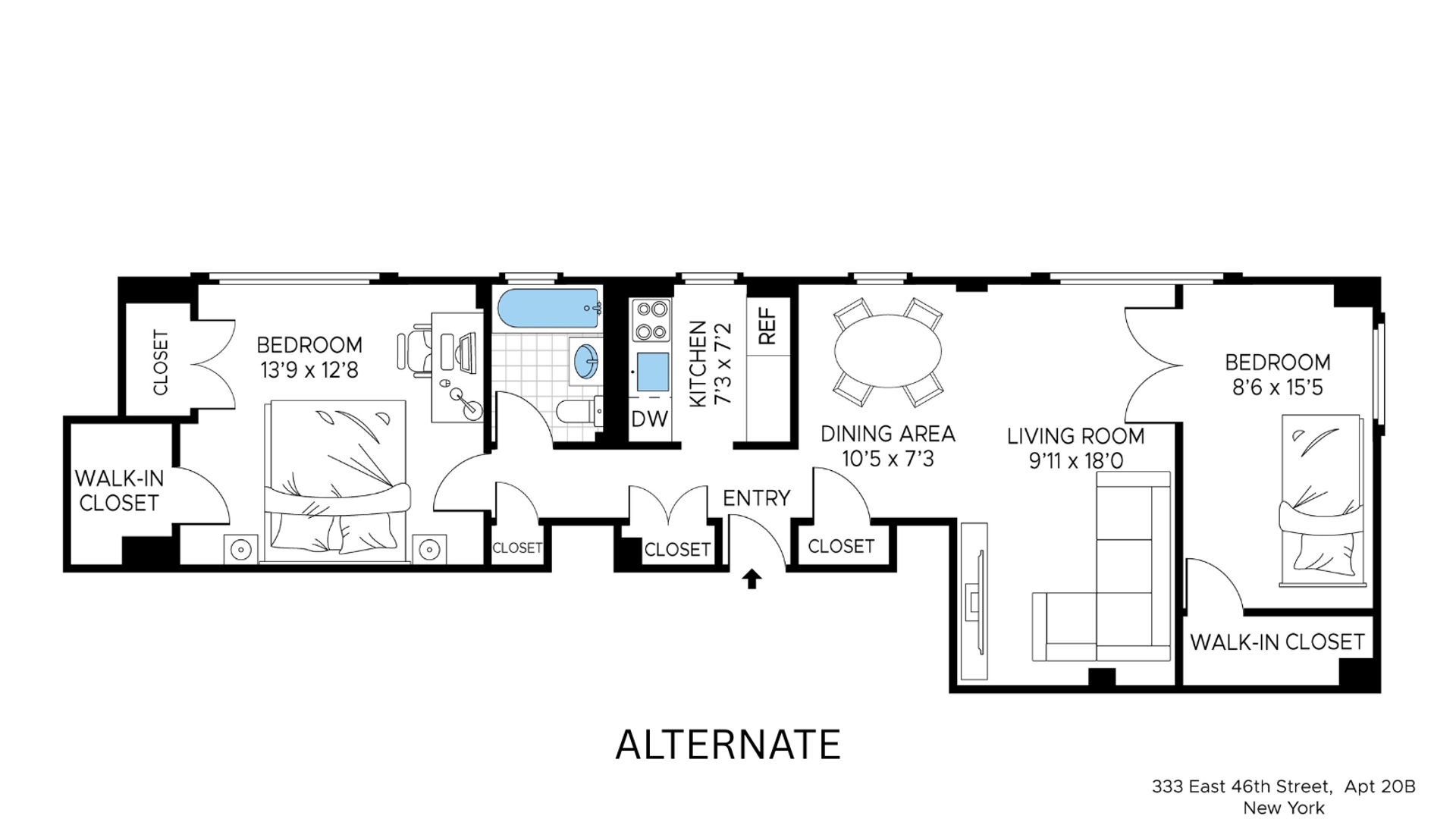 333 East 46th Street 20B Turtle Bay New York NY 10017