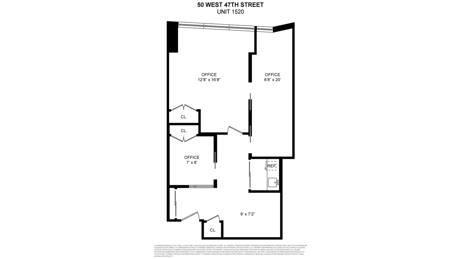 50 West 47th Street 1520 Midtown West New York NY 10036