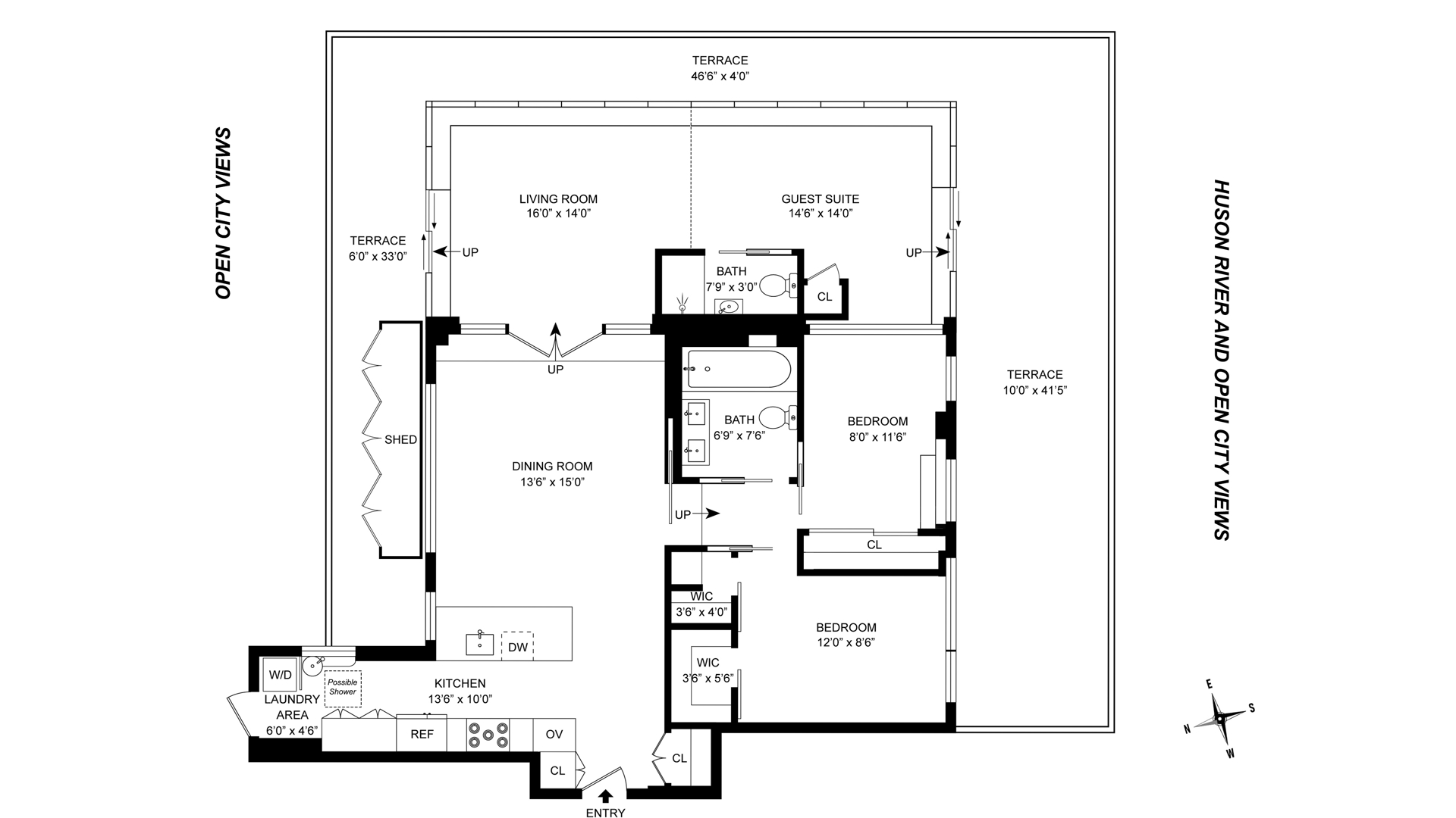 320 Riverside Drive PH16B Upper West Side New York NY 10025