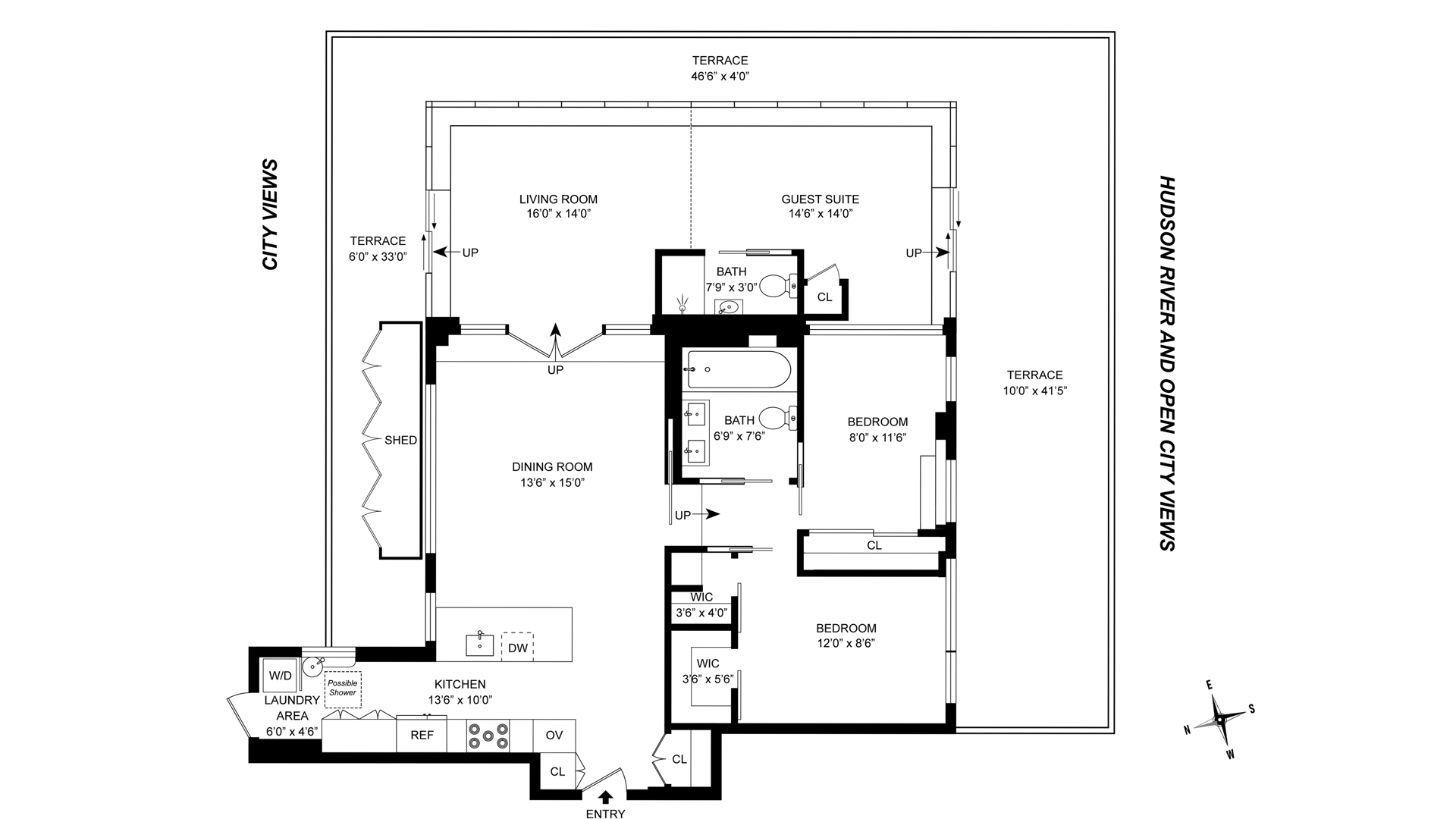 320 Riverside Drive PH16B Upper West Side New York NY 10025
