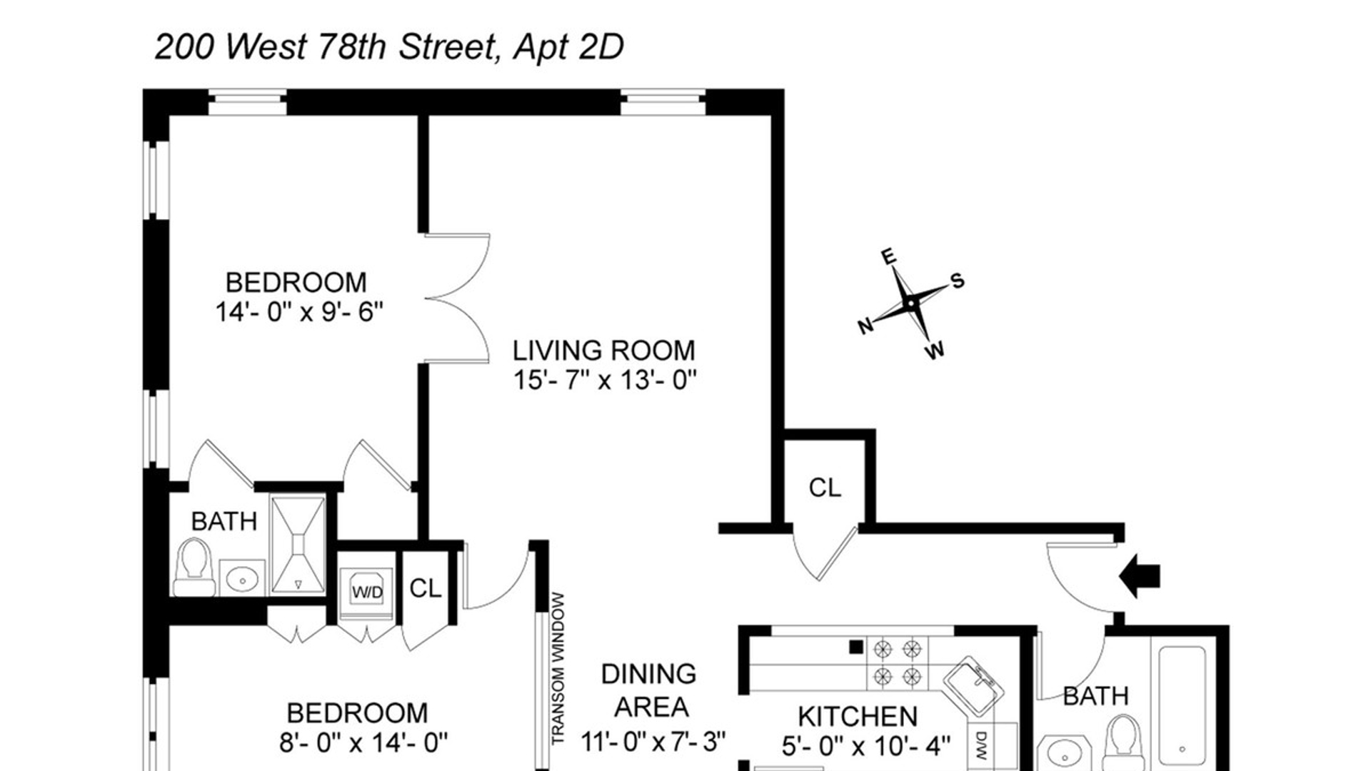 200 West 78th Street 2D Upper West Side New York NY 10024