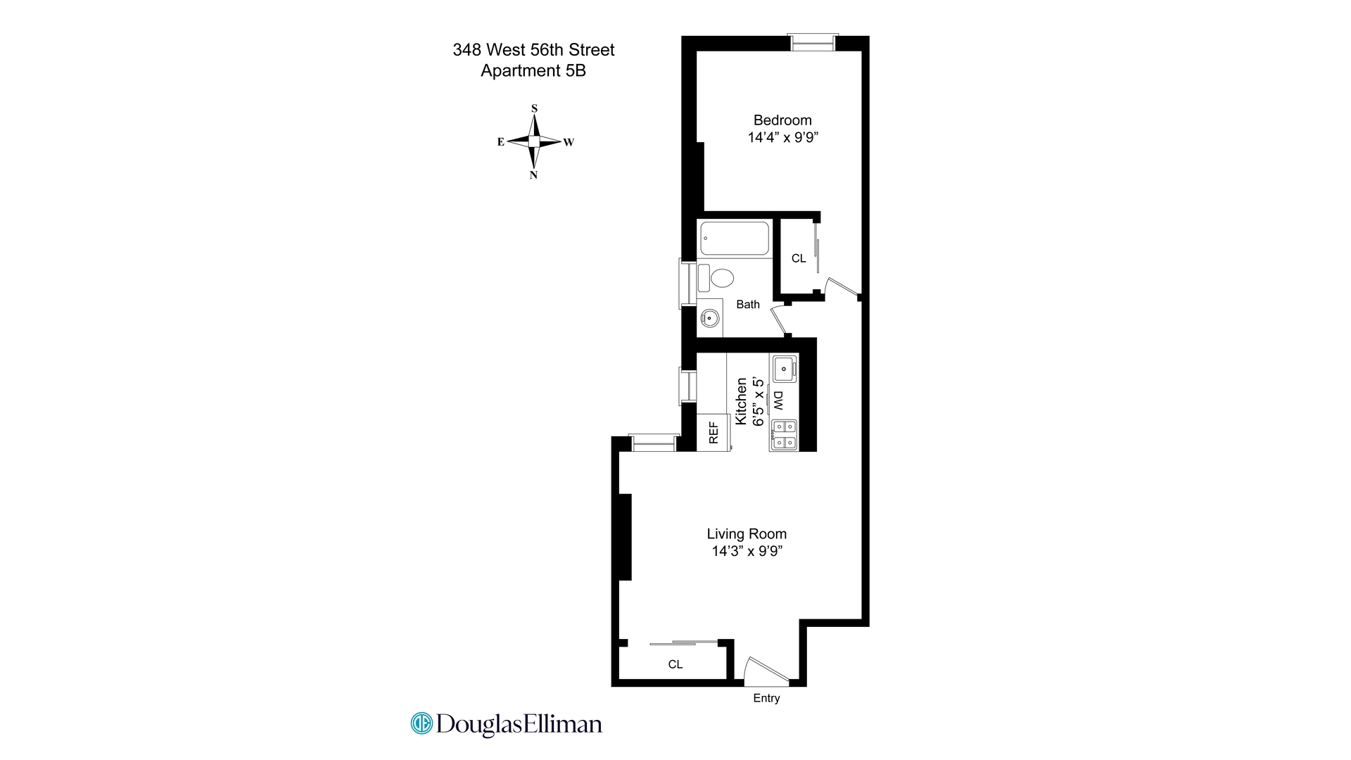 348 West 56th Street 5B Clinton New York NY 10019
