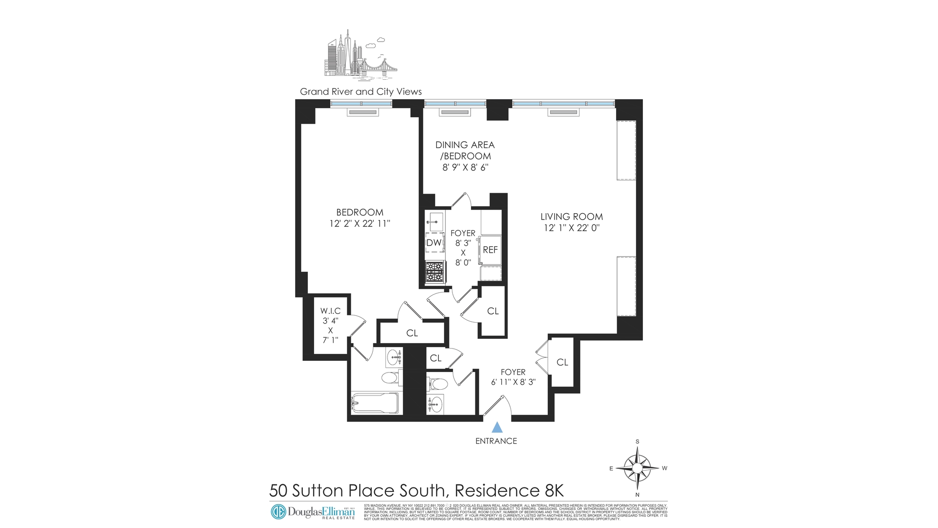50 Sutton Place South 8K Sutton Place New York NY 10022
