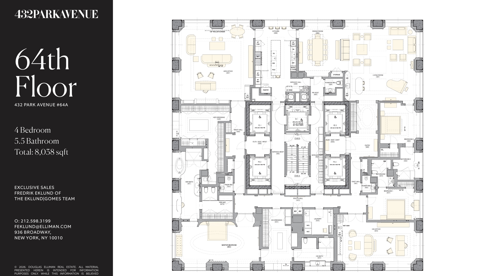 432 Park Avenue 64 Midtown East New York NY 10022