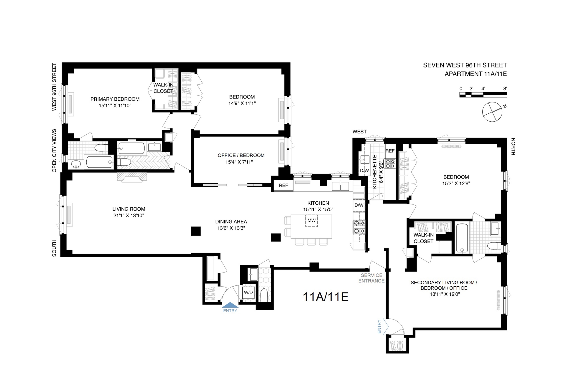 7 West 96th Street 11A/11E Central Park West New York NY 10025