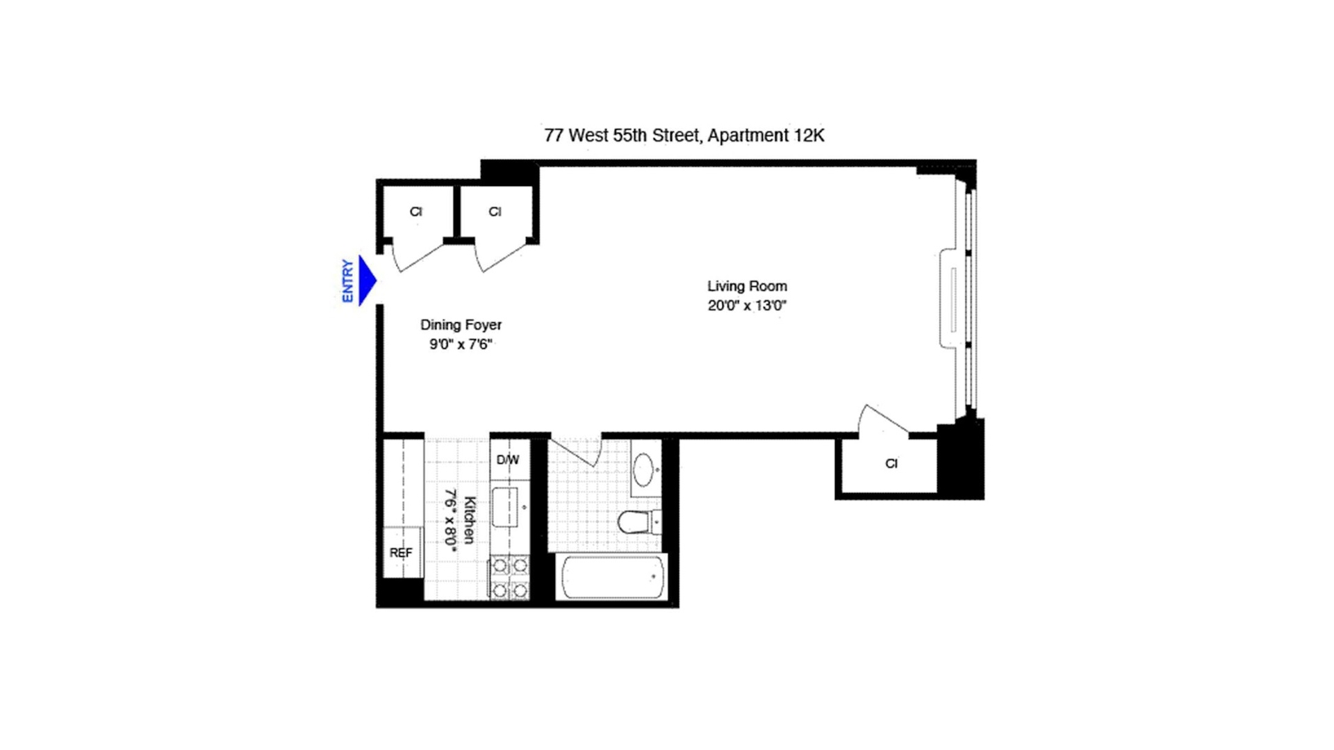 77 West 55th Street 12K Midtown West New York NY 10019
