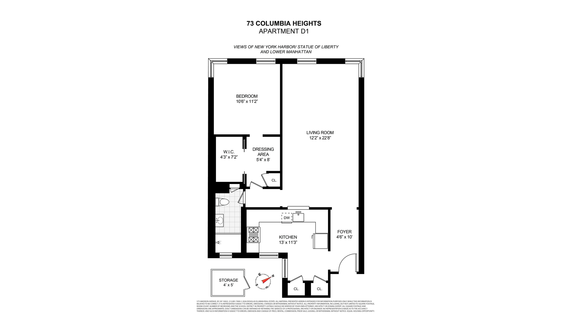 73 Columbia Heights D1 Brooklyn Heights Brooklyn NY 11201