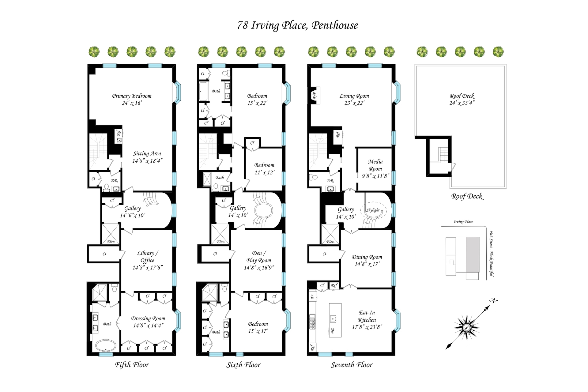 78 Irving Place PH Gramercy Park New York NY 10003