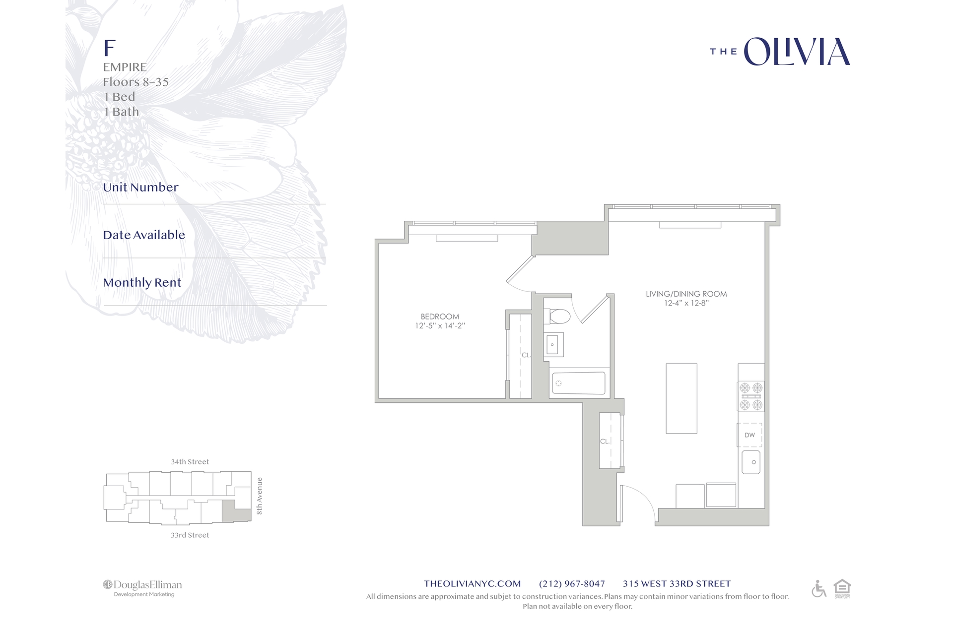 315 West 33rd Street 15F Chelsea New York NY 10001